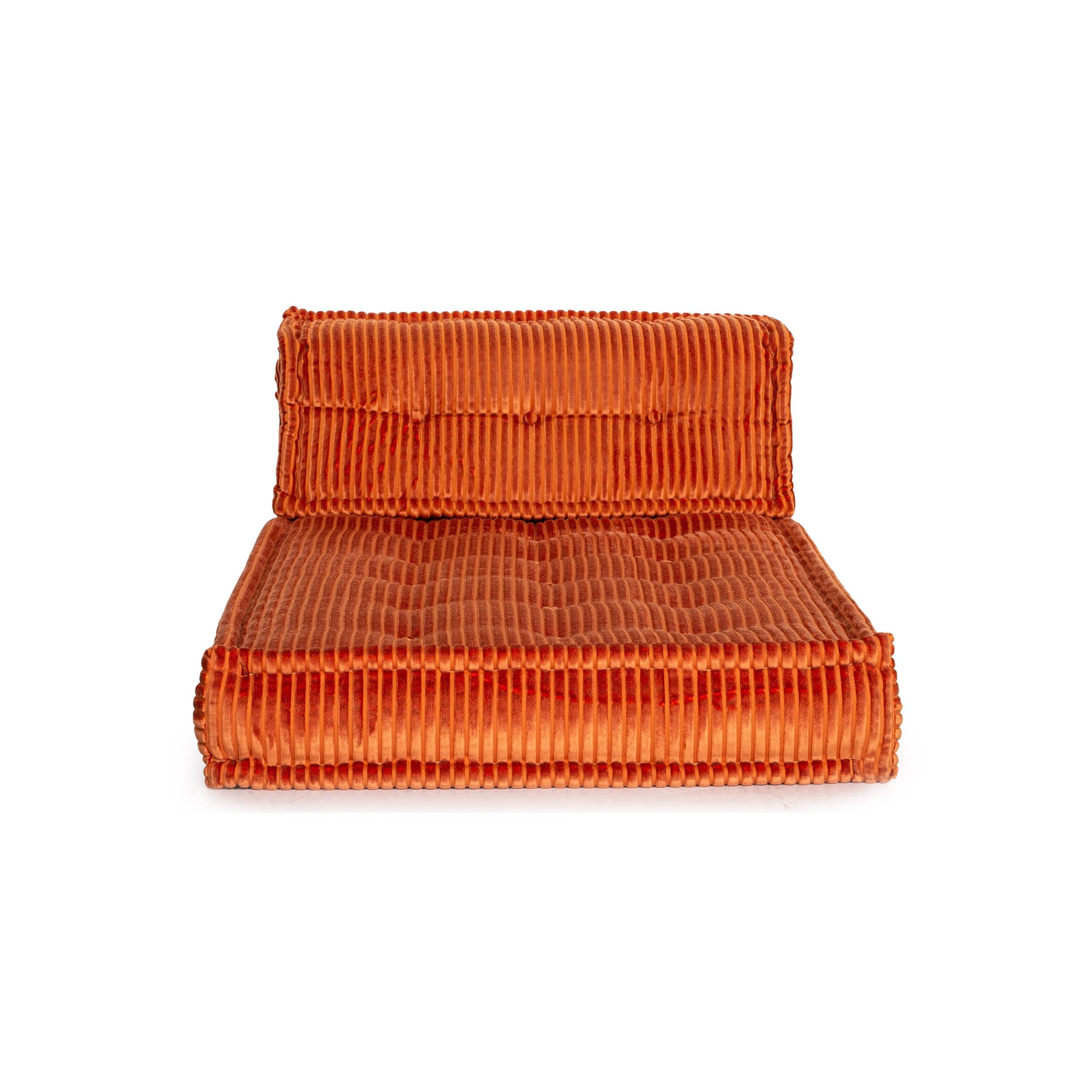 Roche Bobois Mah Jong Fabric Lounger Orange In Good Condition In Cologne, DE