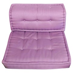 Roche Bobois Mah Jong Lavender Lounge Chair Set, Hans Hopfer, Italy