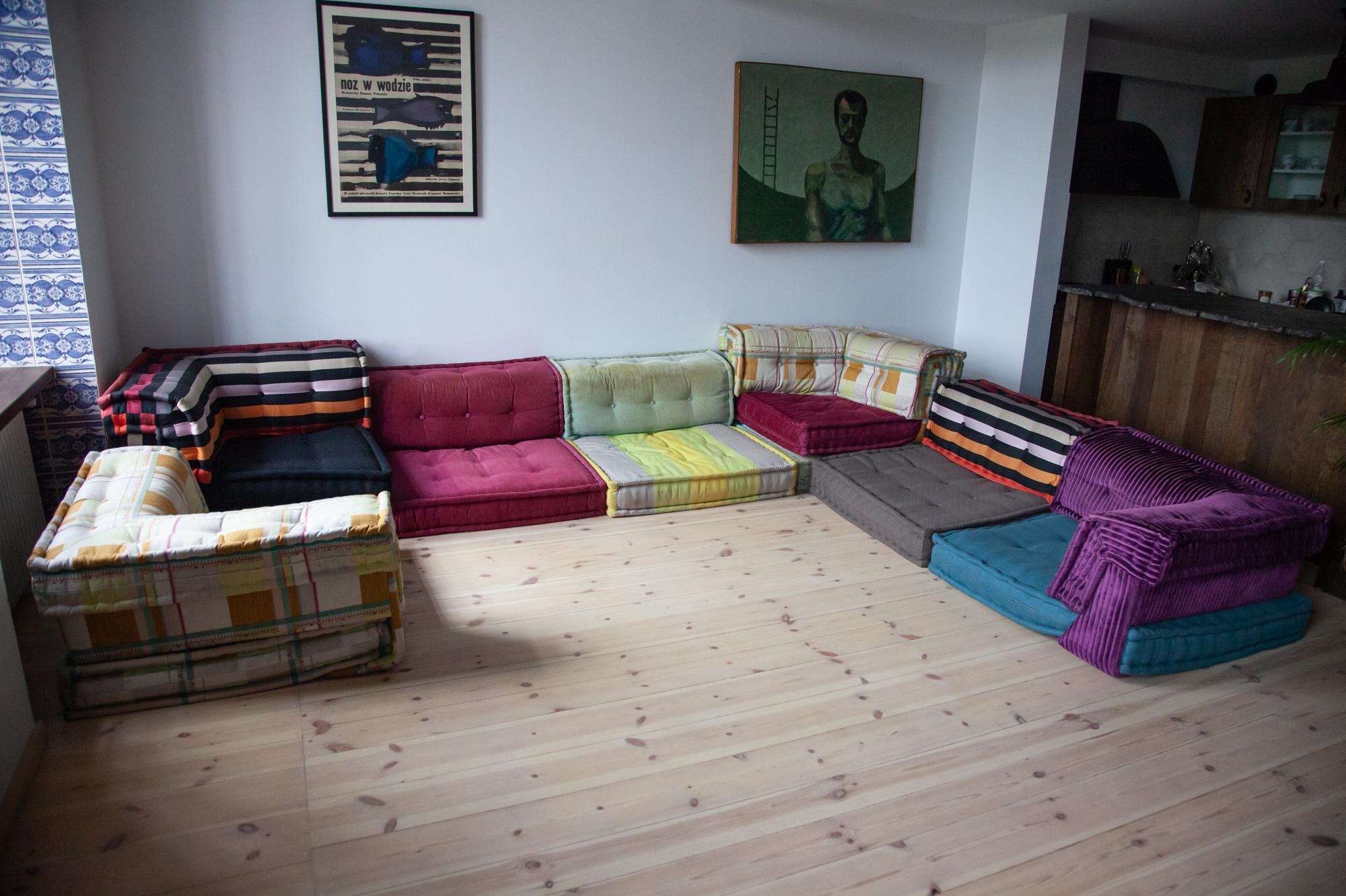 Roche Bobois Mah Jong Modular Sofa, by Hans Hopfer and Philippe Roche 2