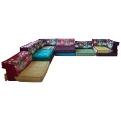 Roche Bobois Mah Jong Modular Sofa, by Hans Hopfer and Philippe Roche, 1971