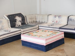 Roche Bobois Mah Jong Modular Sectional Sofa with Jean Paul Gaultier Fabric