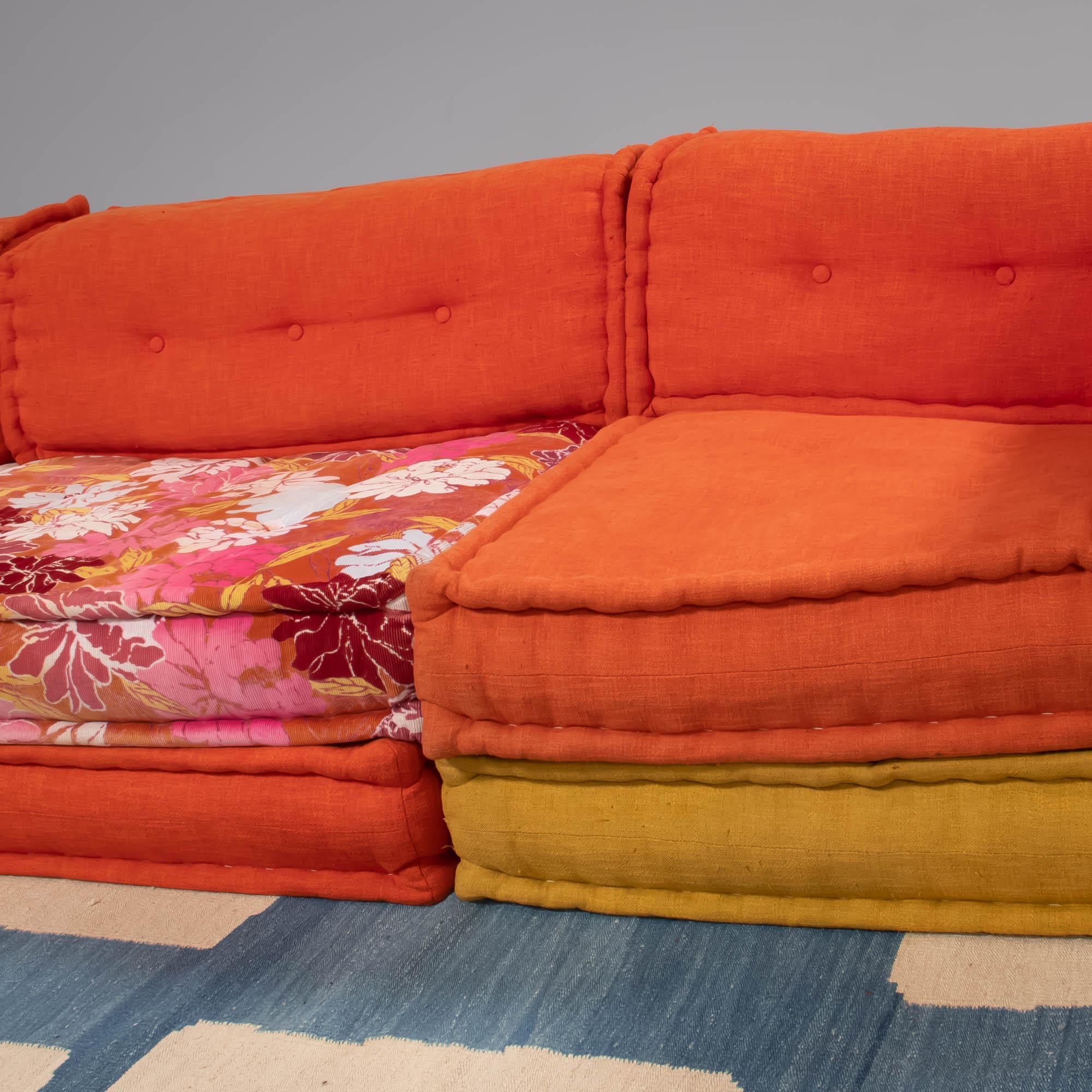 Roche Bobois Mah Jong Sectional Sofa in Custom Upholstery, Set of 12 For Sale 4