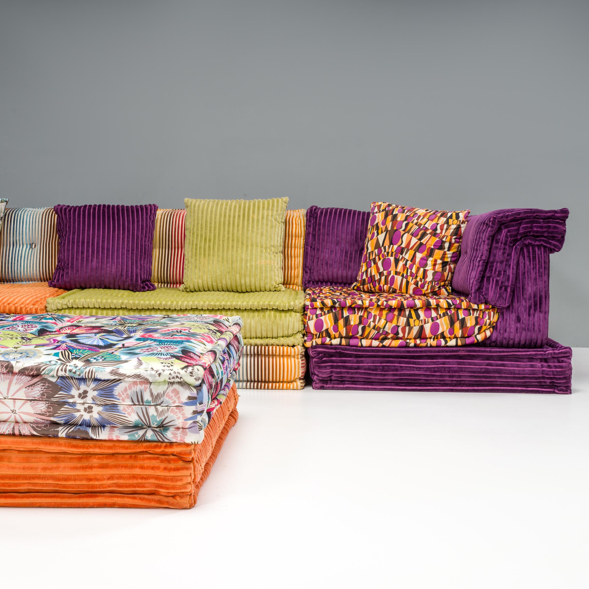 Late 20th Century Roche Bobois Mah Jong Sectional Sofa in Custom Upholstery, Set of 20 For Sale