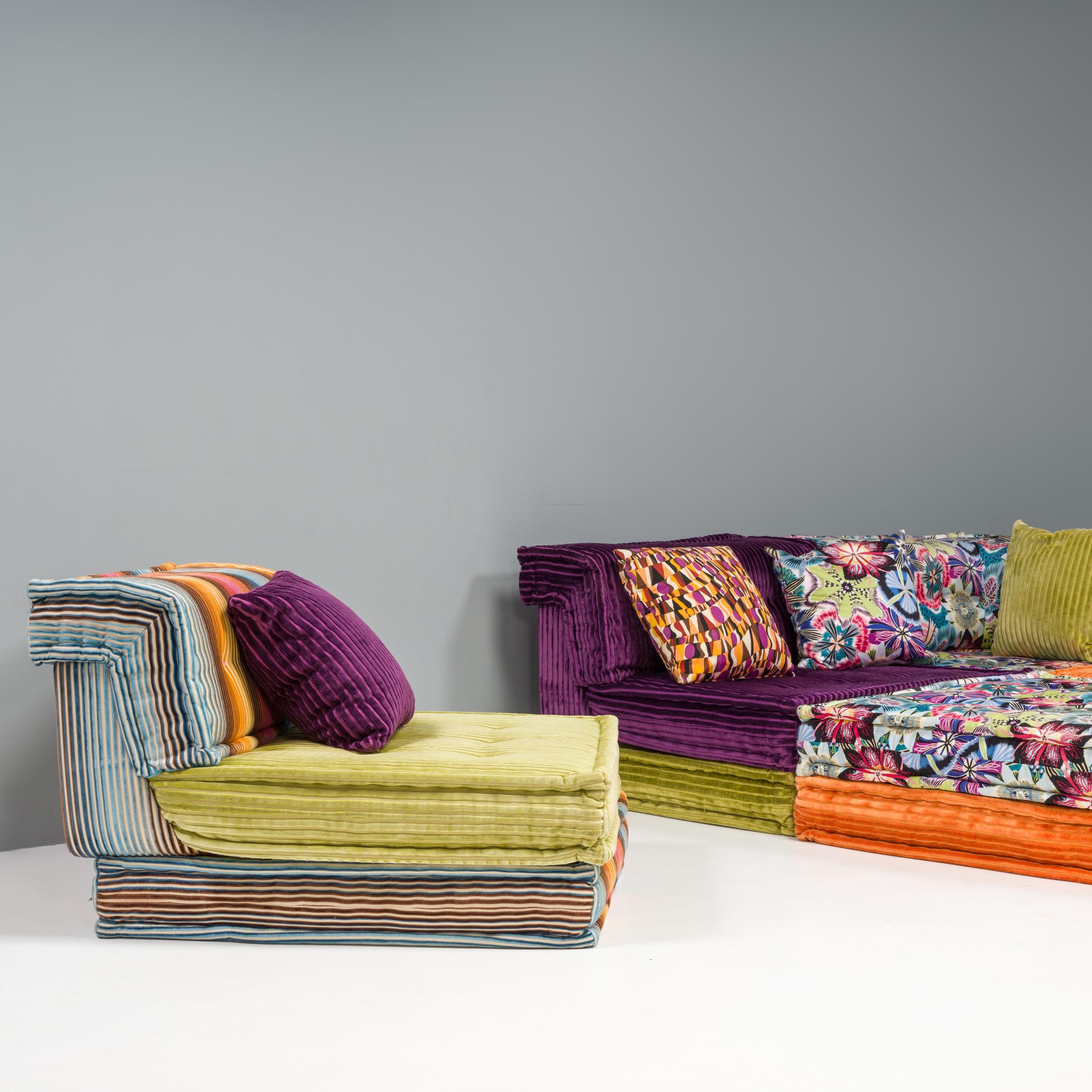 Fabric Roche Bobois Mah Jong Sectional Sofa in Custom Upholstery, Set of 20 For Sale