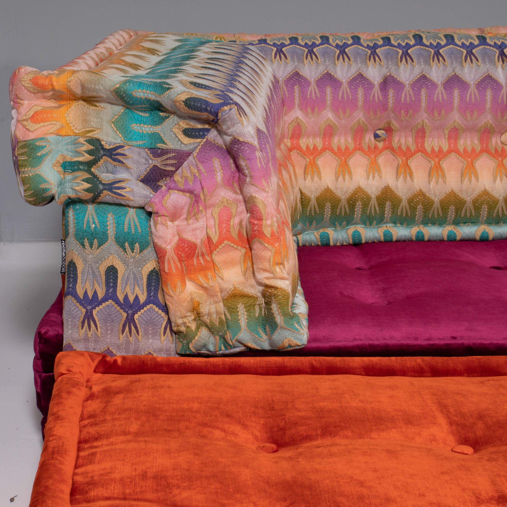 Roche Bobois Mah Jong Sectional Sofa in Custom Upholstery, Set of 5 For Sale 3