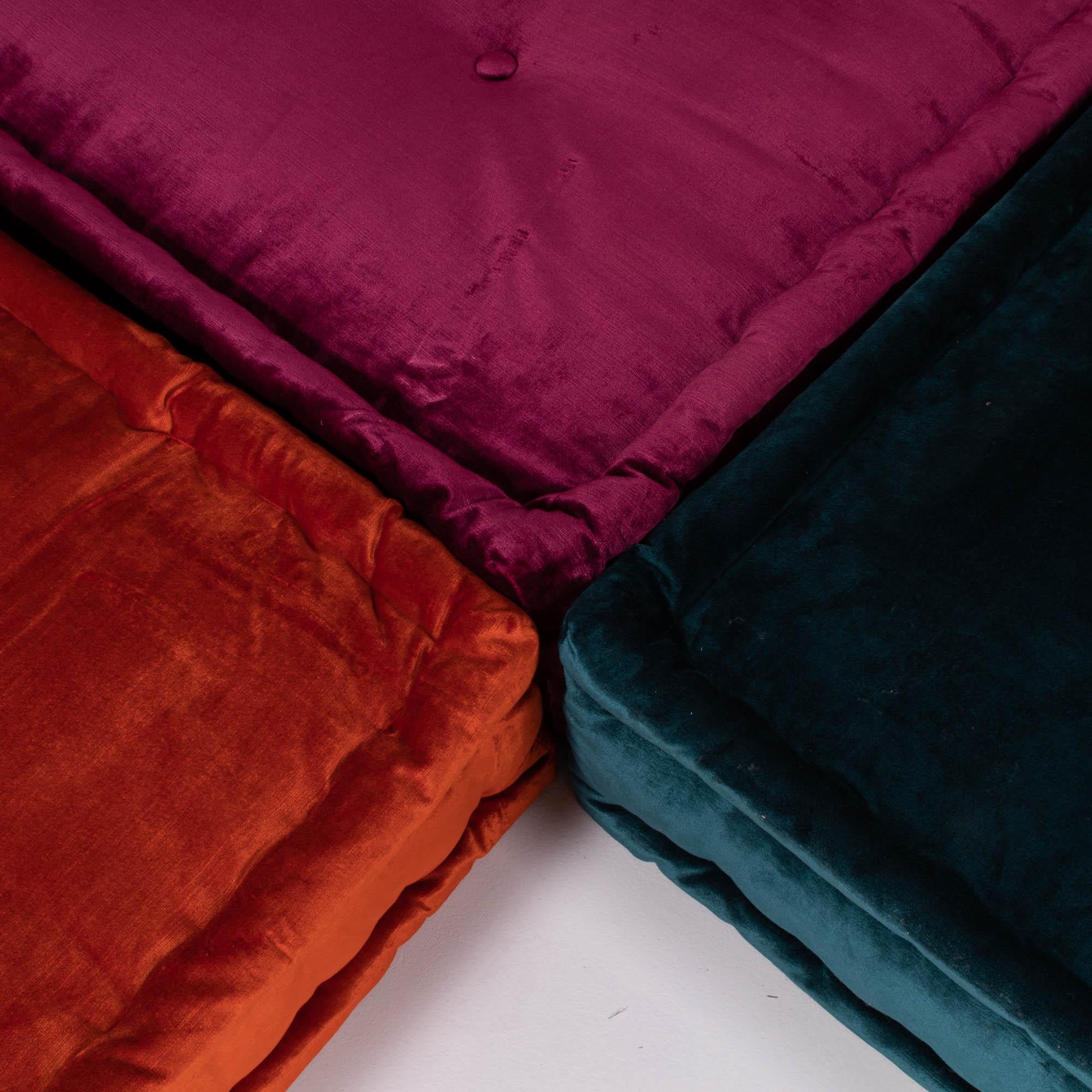Roche Bobois Mah Jong Sectional Sofa in Custom Upholstery, Set of 5 For Sale 6