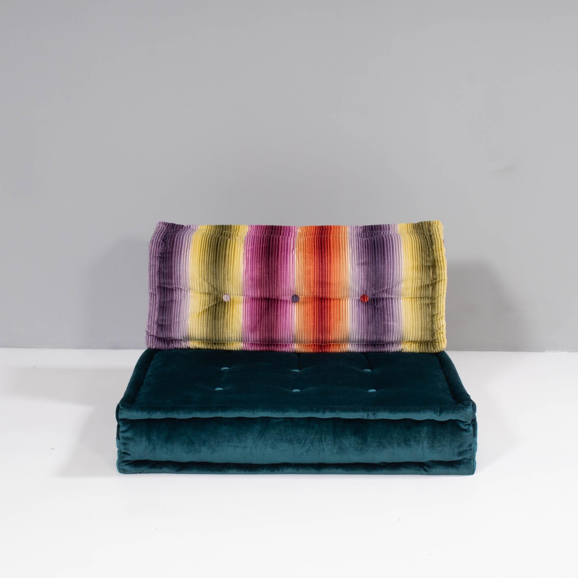 Fabric Roche Bobois Mah Jong Sectional Sofa in Custom Upholstery, Set of 5 For Sale