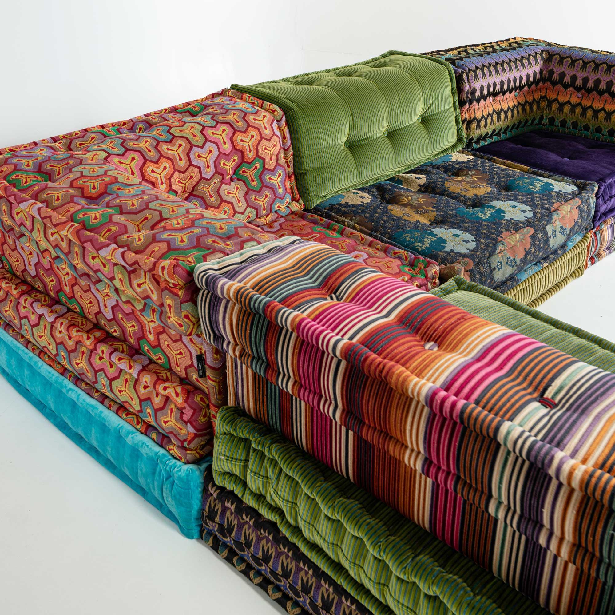 Post-Modern Roche Bobois Mah-Jong Sectional Sofa Missoni Fabric