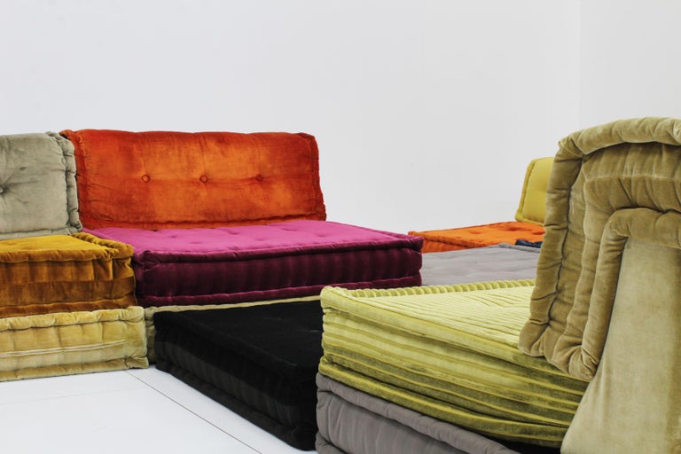Canapé Bobois Mah Jong de 18 pièces conçu par Hans Hopfer pour Roche En