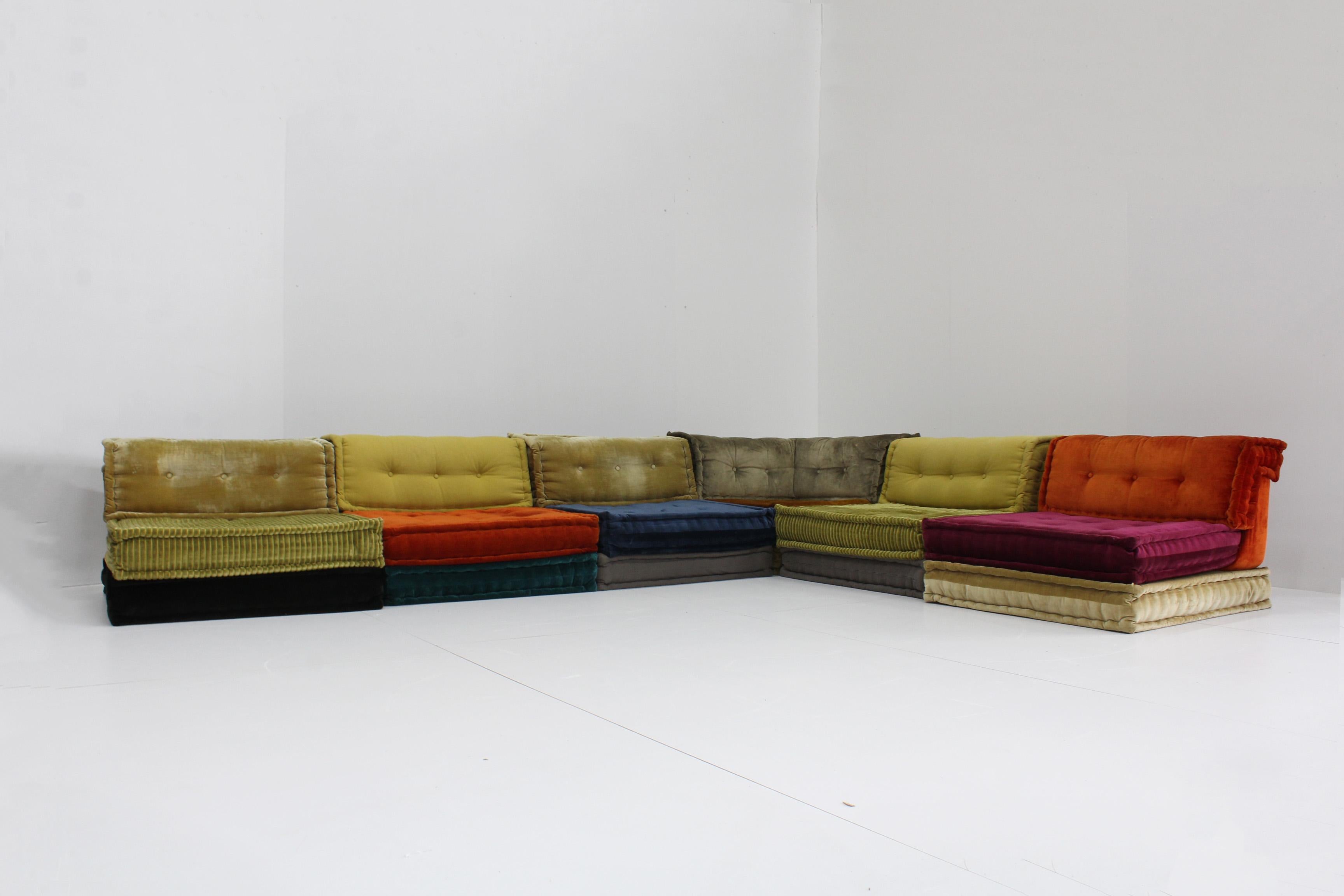 Mid-Century Modern Roche Bobois Mah Jong Sofa 18 Pieces Design by Hans Hopfer