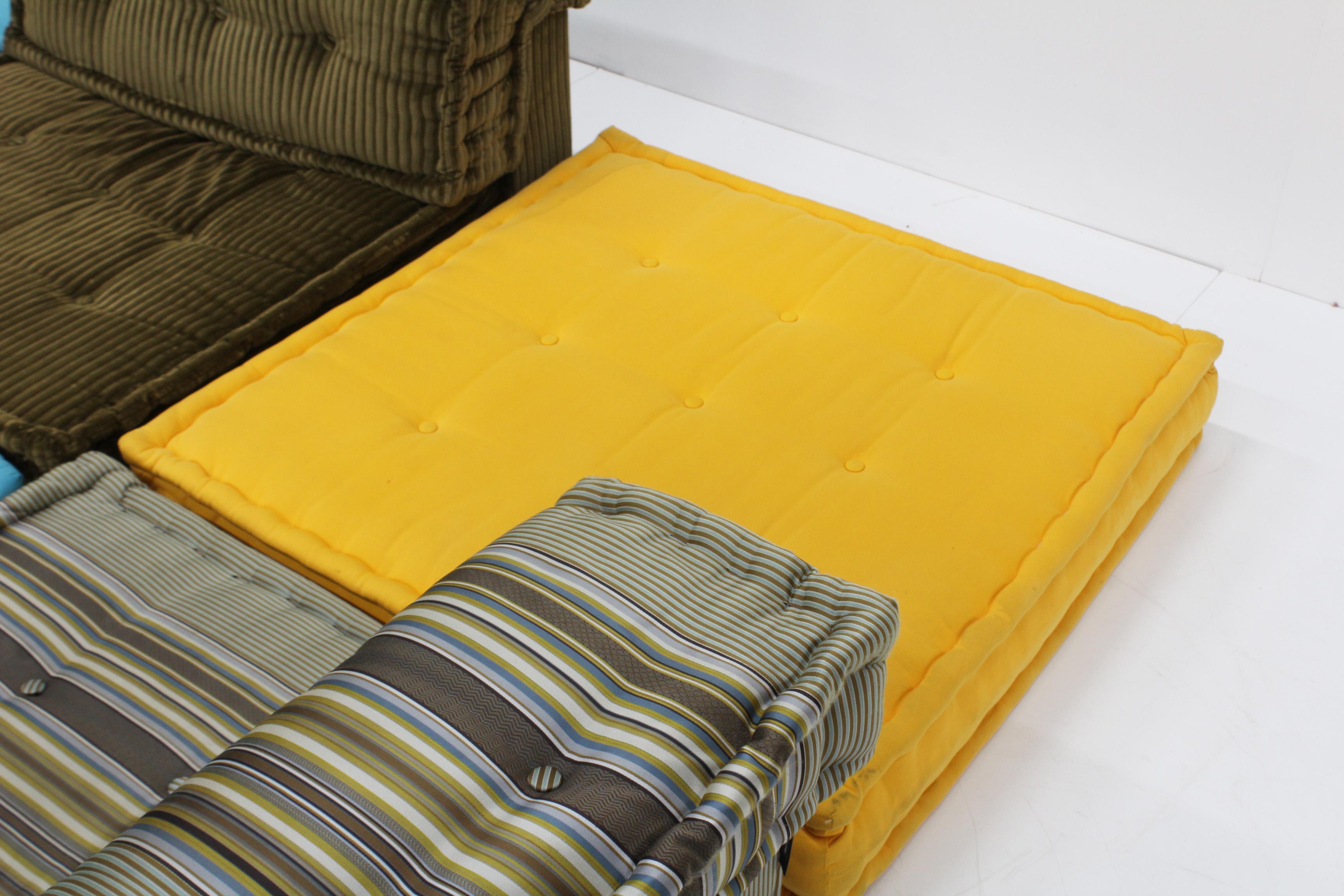 Roche Bobois Mah Jong sofa Kenzo design by Hans Hopfer In Good Condition In OSS, NB