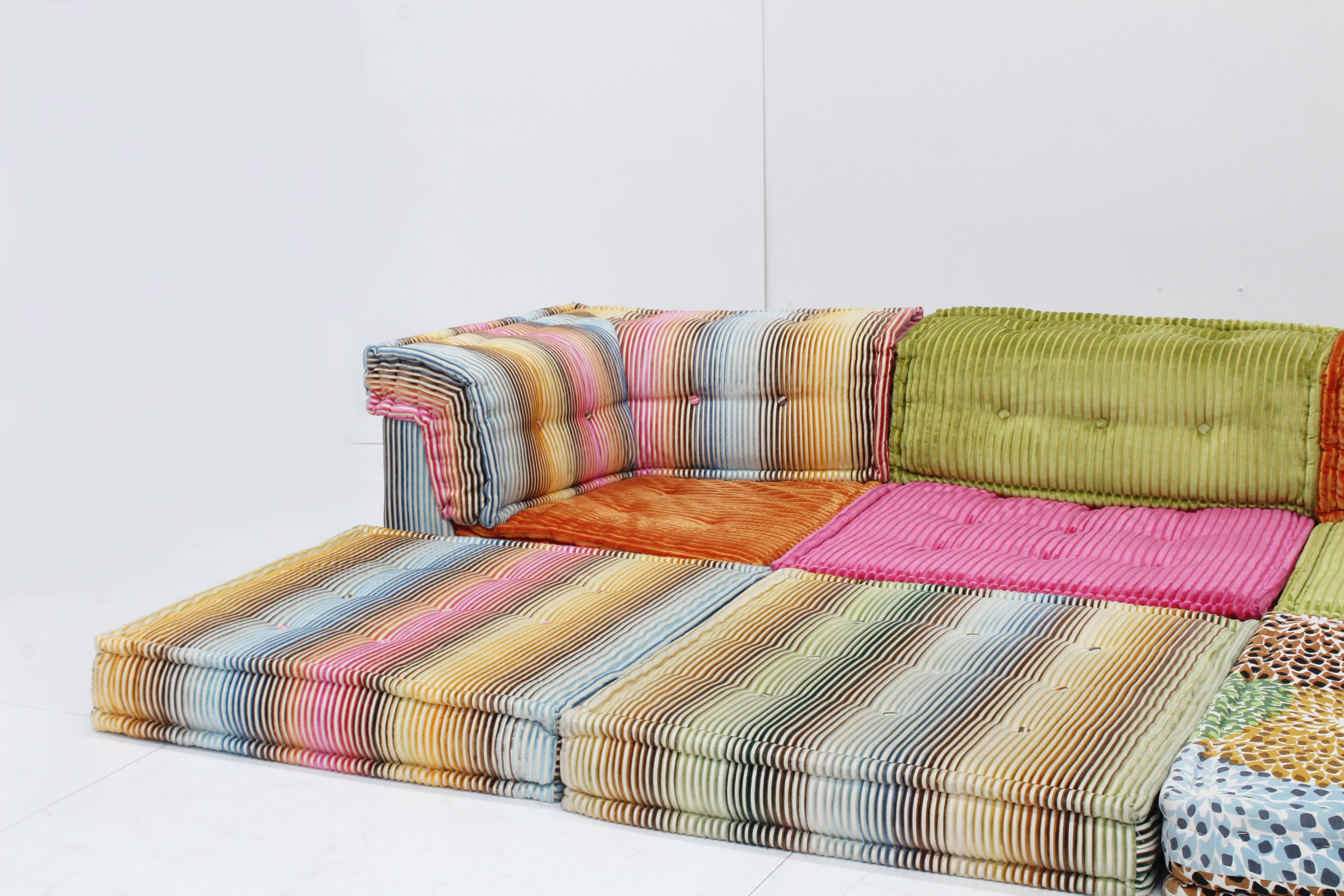 Roche Bobois Mah Jong sofa Missoni design by Hans Hopfer 2