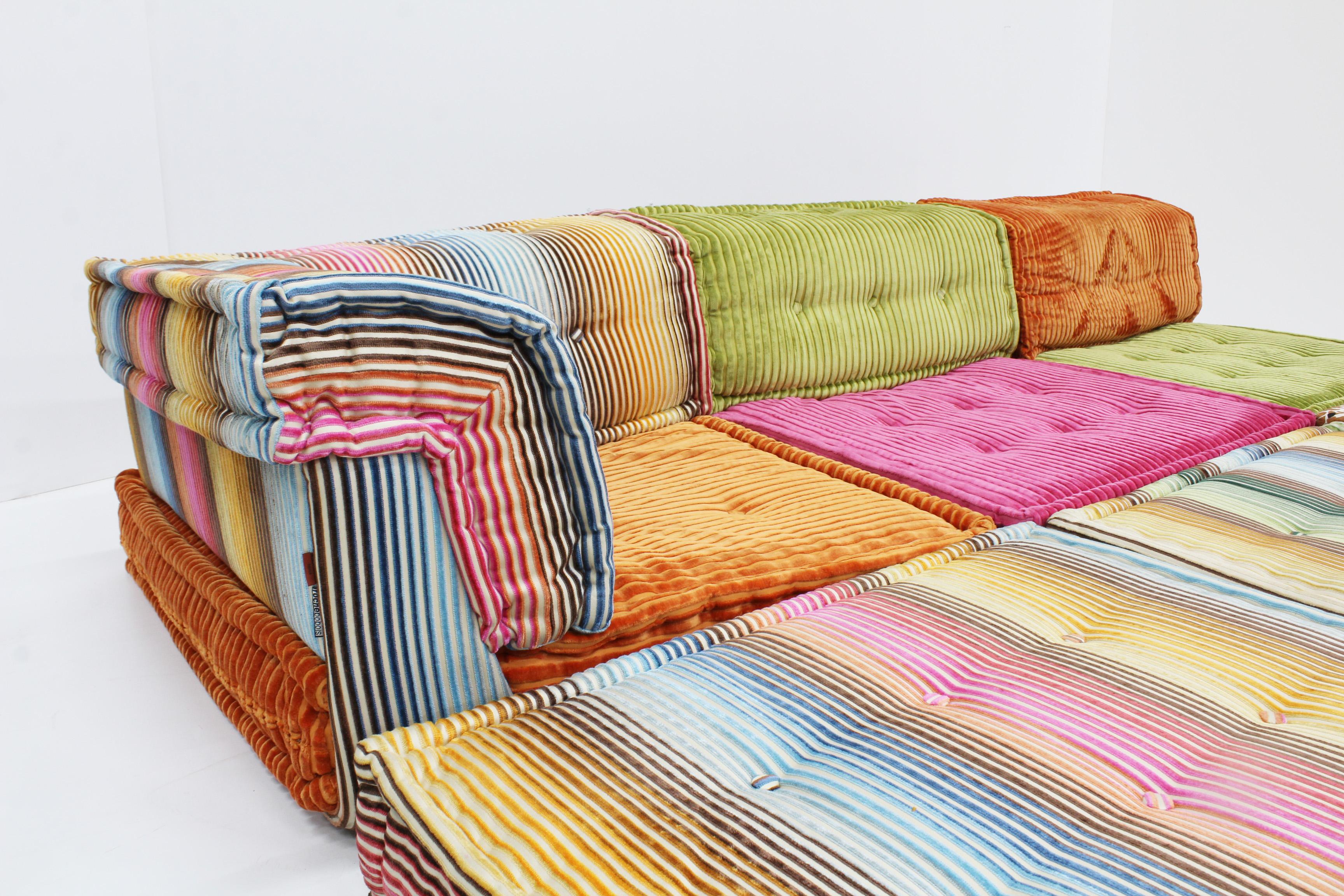 Roche Bobois Mah Jong sofa Missoni design by Hans Hopfer 6