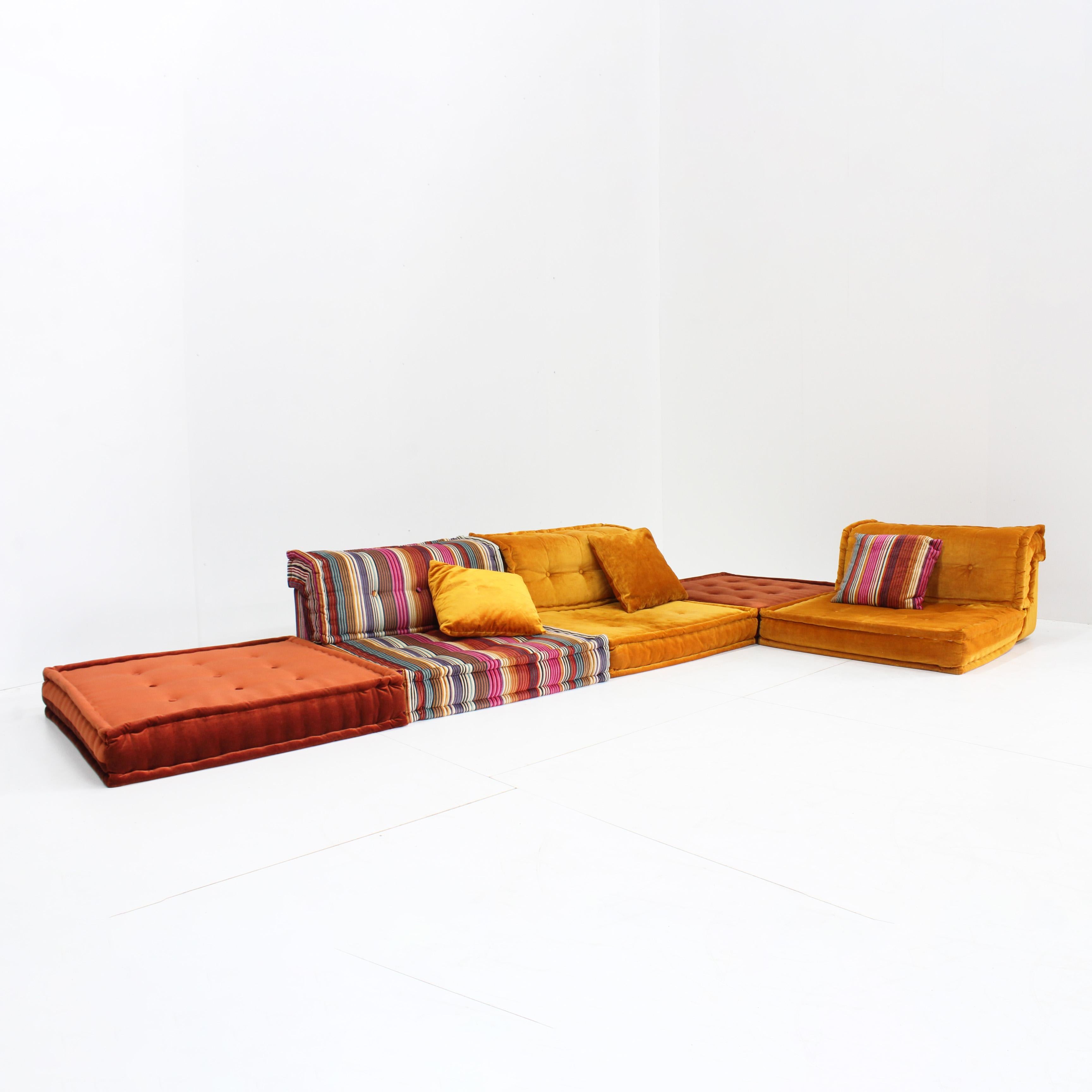 Roche Bobois Mah Jong sofa Missoni design by Hans Hopfer For Sale 9