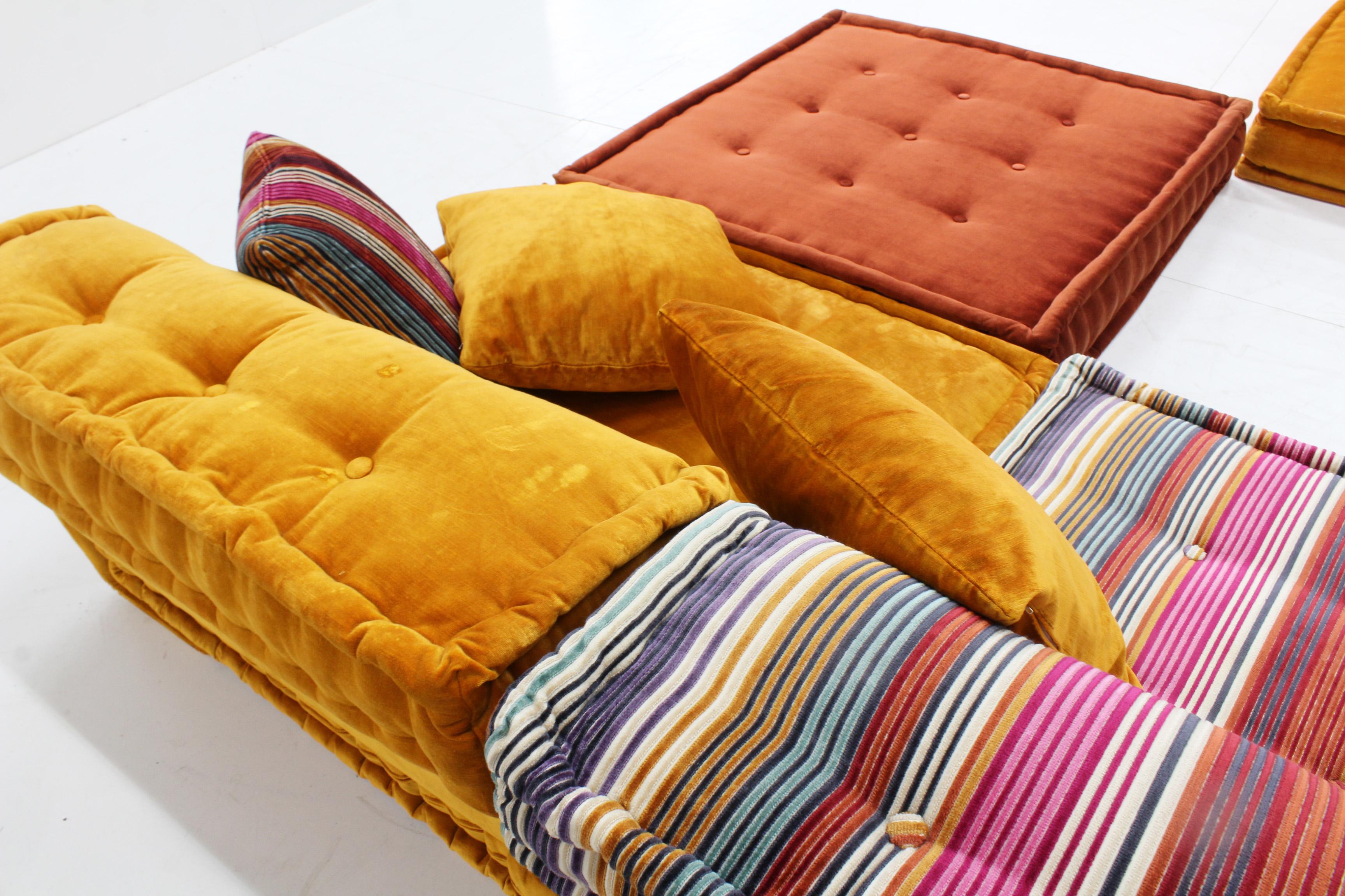 Roche Bobois Mah Jong, Sofa Missoni, entworfen von Hans Hopfer (Moderne) im Angebot