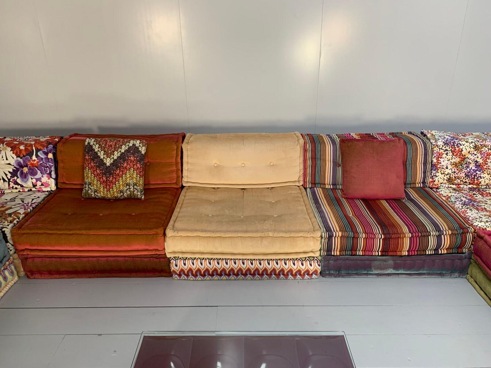 Roche Bobois “Mah Jong” Sofa & Table – In Missoni Fabric In Good Condition For Sale In Barrowford, GB
