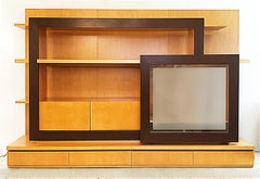 Roche Bobois Maple Carnaval Wall Unit Media Cabinet, France 2012 with Lighting