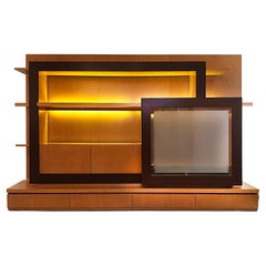 Roche Bobois Maple Carnaval Wall Unit Media Cabinet, France 2012 with Lighting
