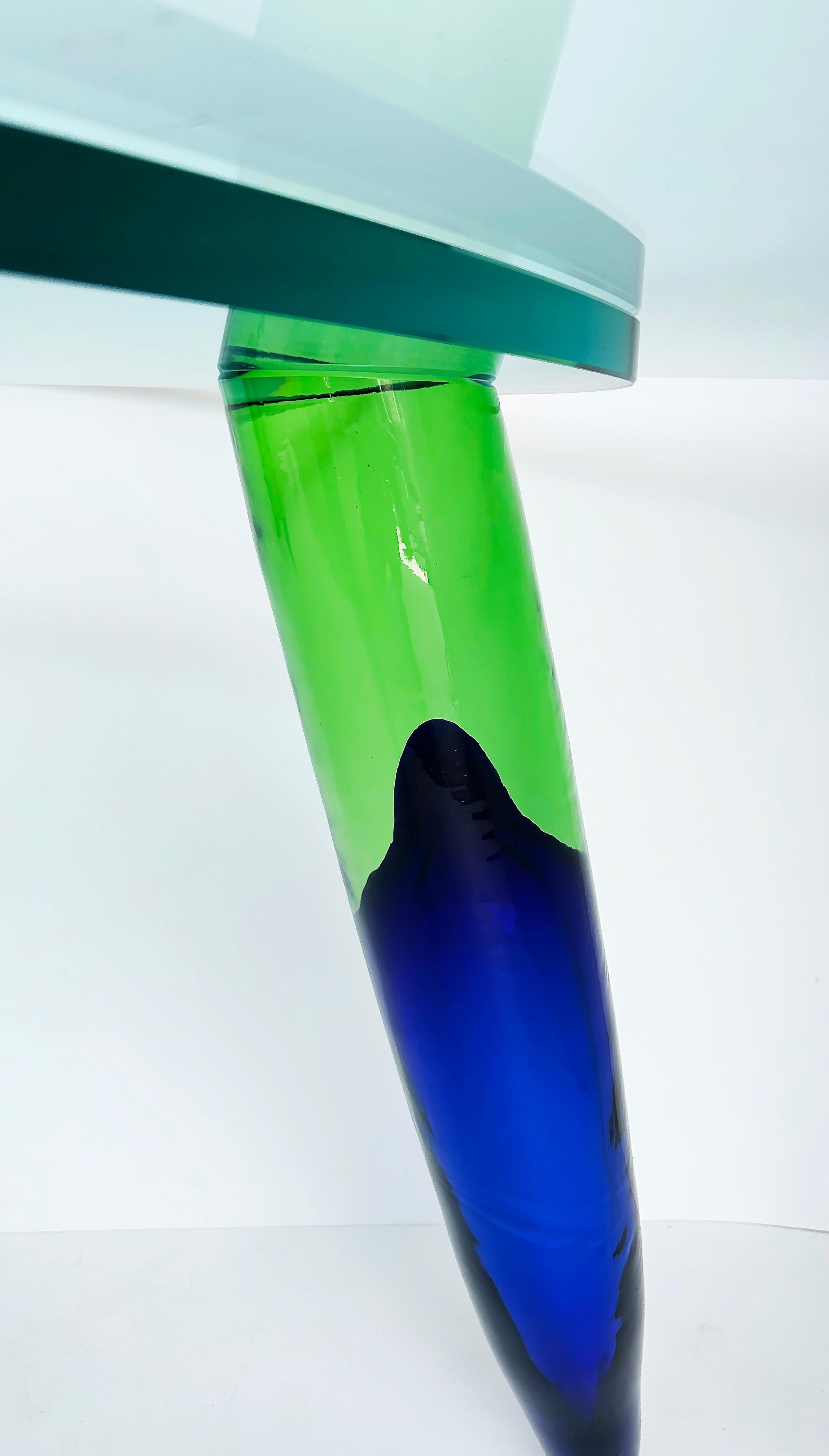 Tavolo da pranzo in vetro di Murano di Roche Bobois Maurice Barilone, firmato Parigi in vendita 4