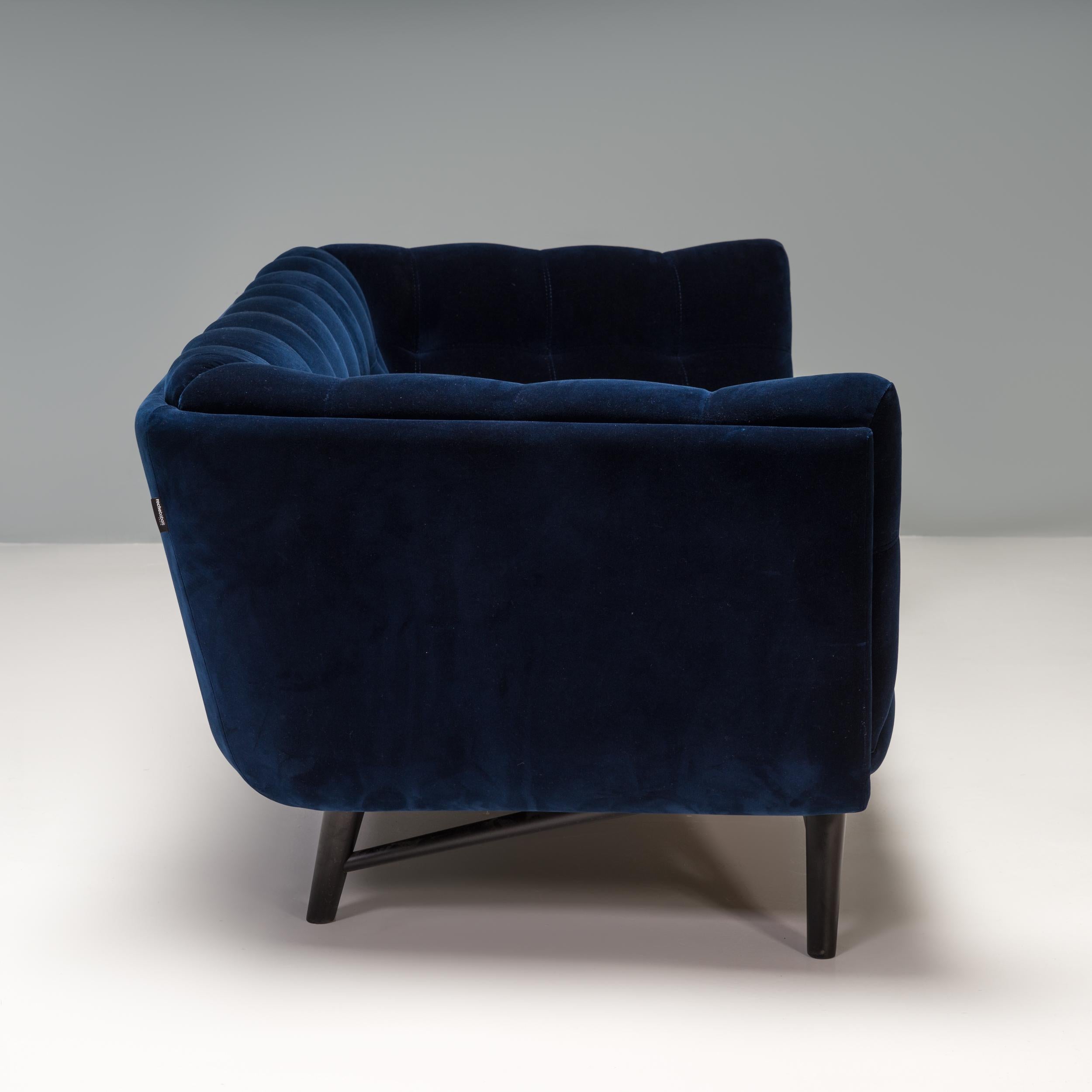 roche bobois blue sofa