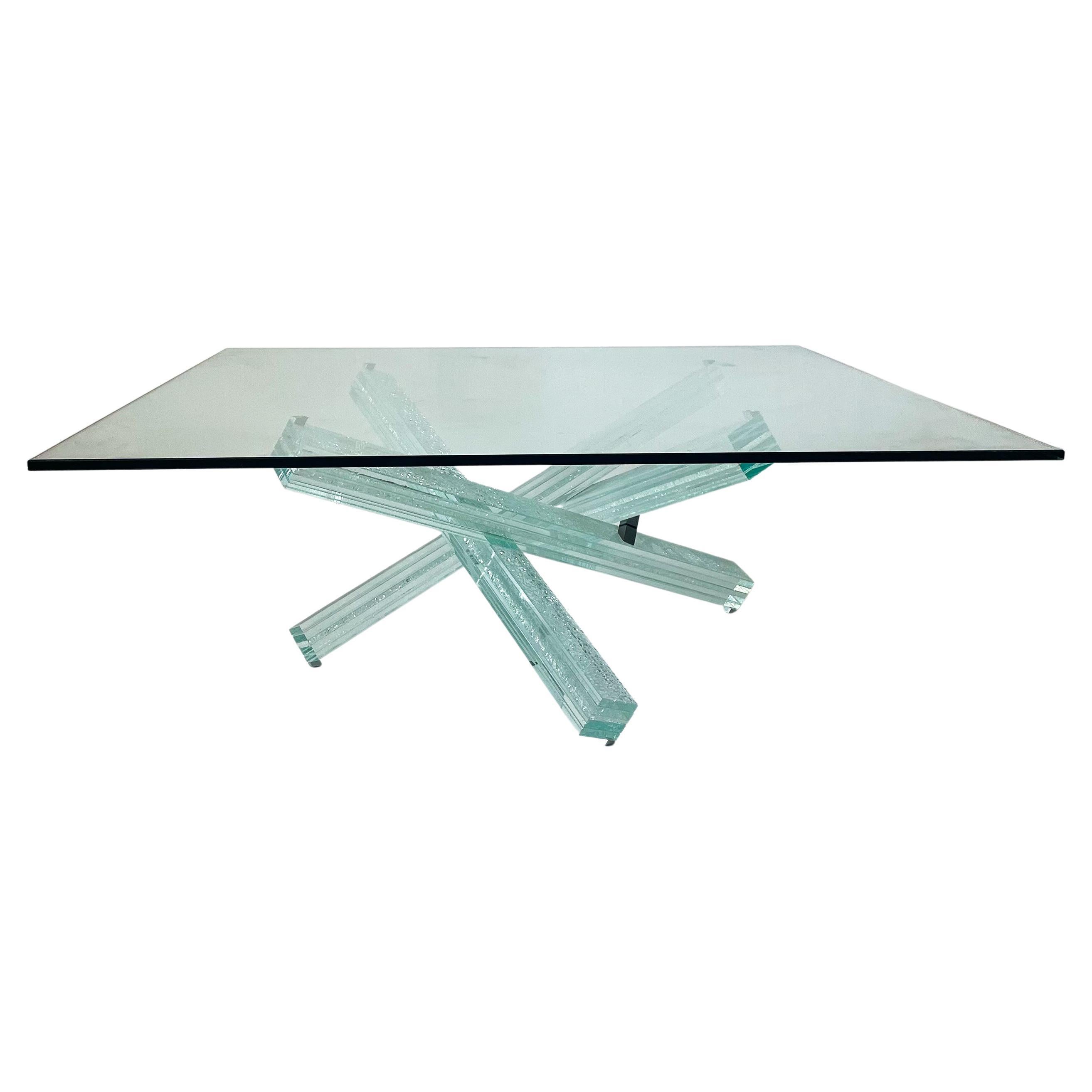 Roche Bobois “Mikado” coffee table by Maurice Barilone
