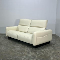Roche Bobois Opale Leather Sofa by Maurizio Manzoni