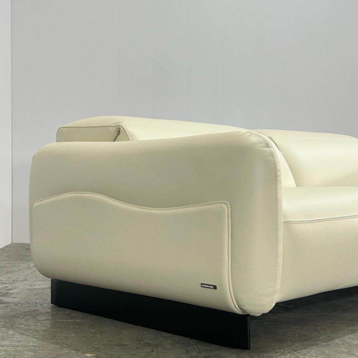 Sofá de piel Roche Bobois Opale de Maurizio Manzoni Cuero en venta