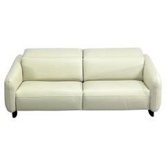 Roche Bobois Opale Leather Sofa by Maurizio Manzoni