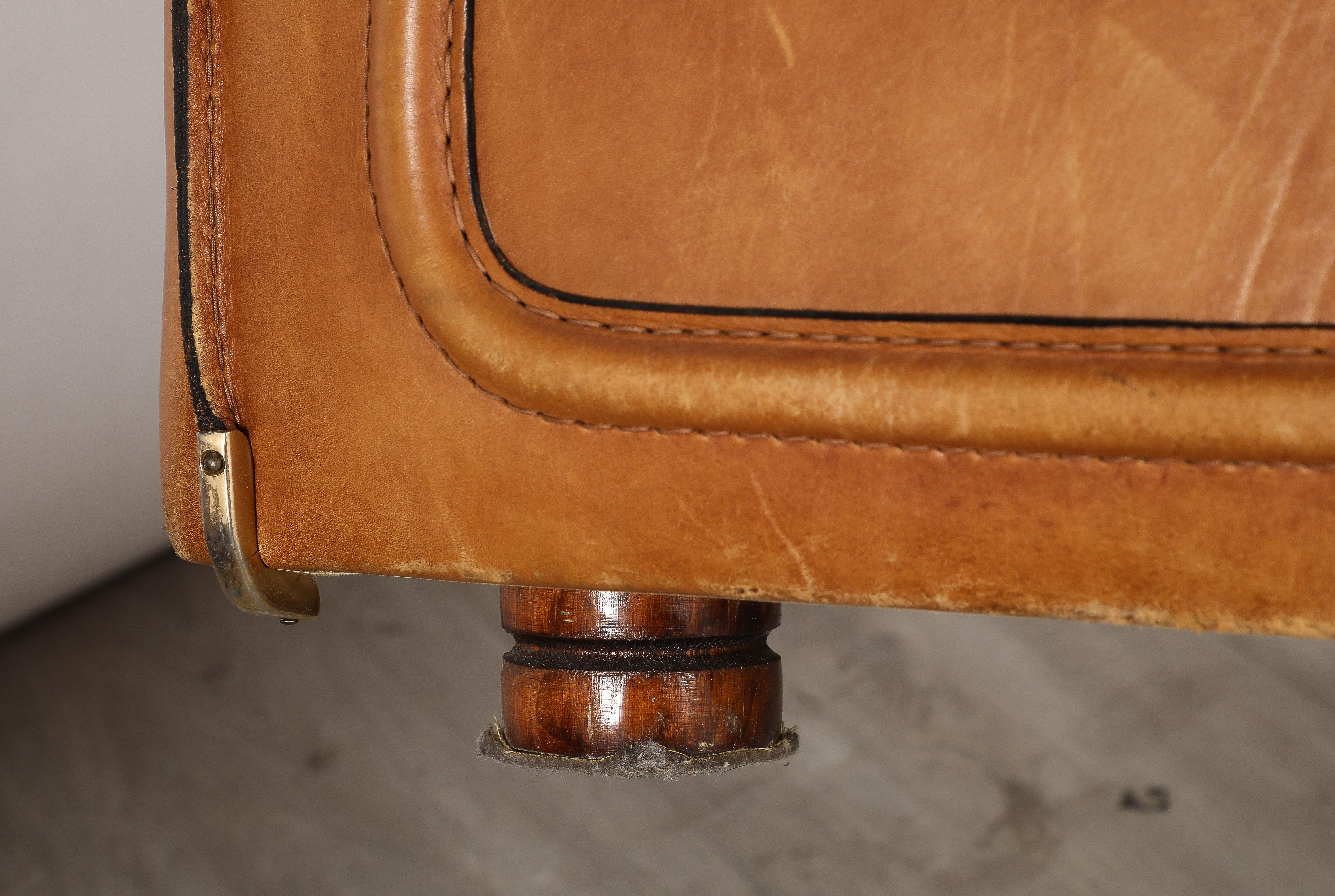 Roche Bobois Sesselpaar aus Leder, um 1970 im Angebot 7