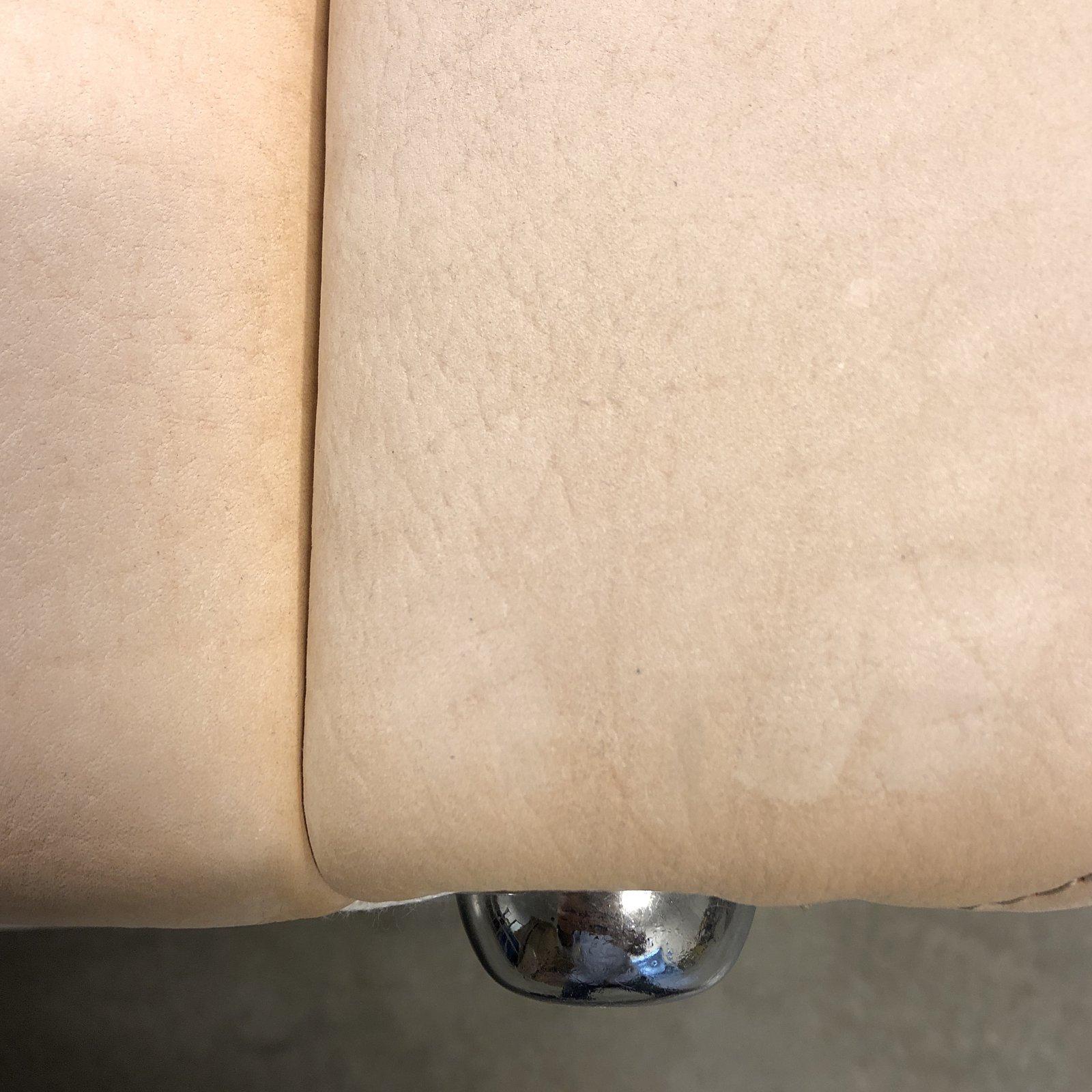 Roche Bobois Particuliere Leather Loveseat For Sale 1