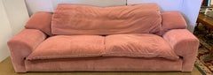 Roche Bobois Pink Velvet Sofa