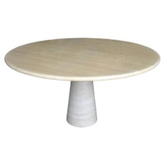 Roche Bobois Polished Travertine Dining Table