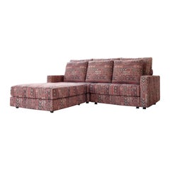 Roche Bobois Post Modern Sofa & Ottoman, Circa 1980's