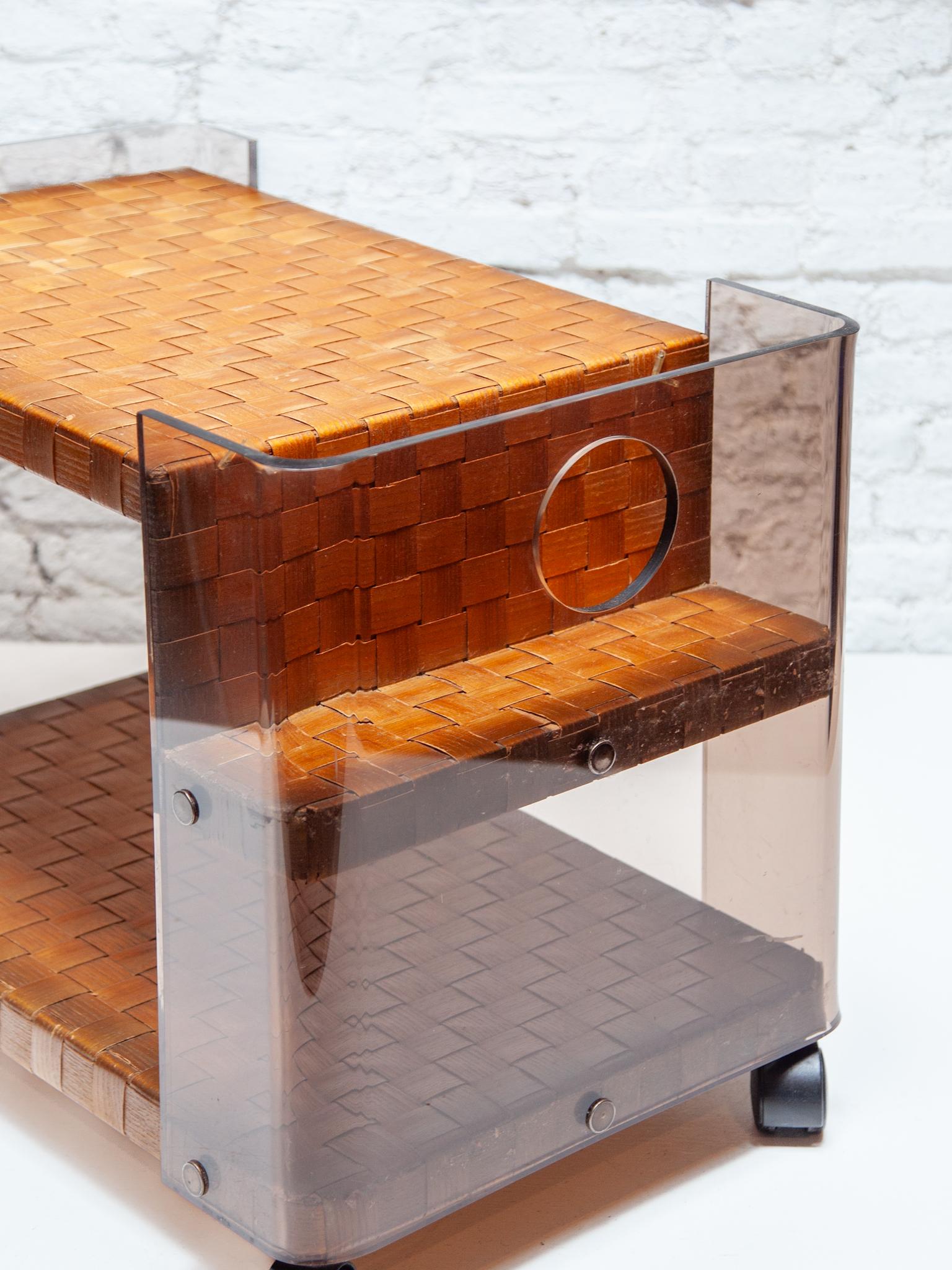 Late 20th Century Roche Bobois Rare Bar Cart, France