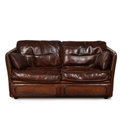 Roche Bobois Saddle Leather Sofa After Hermes