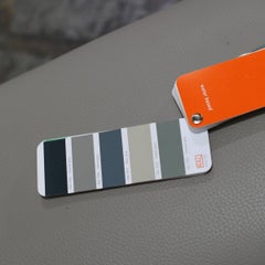 Roche Bobois Scenario Leather Ottomans, Set of Two