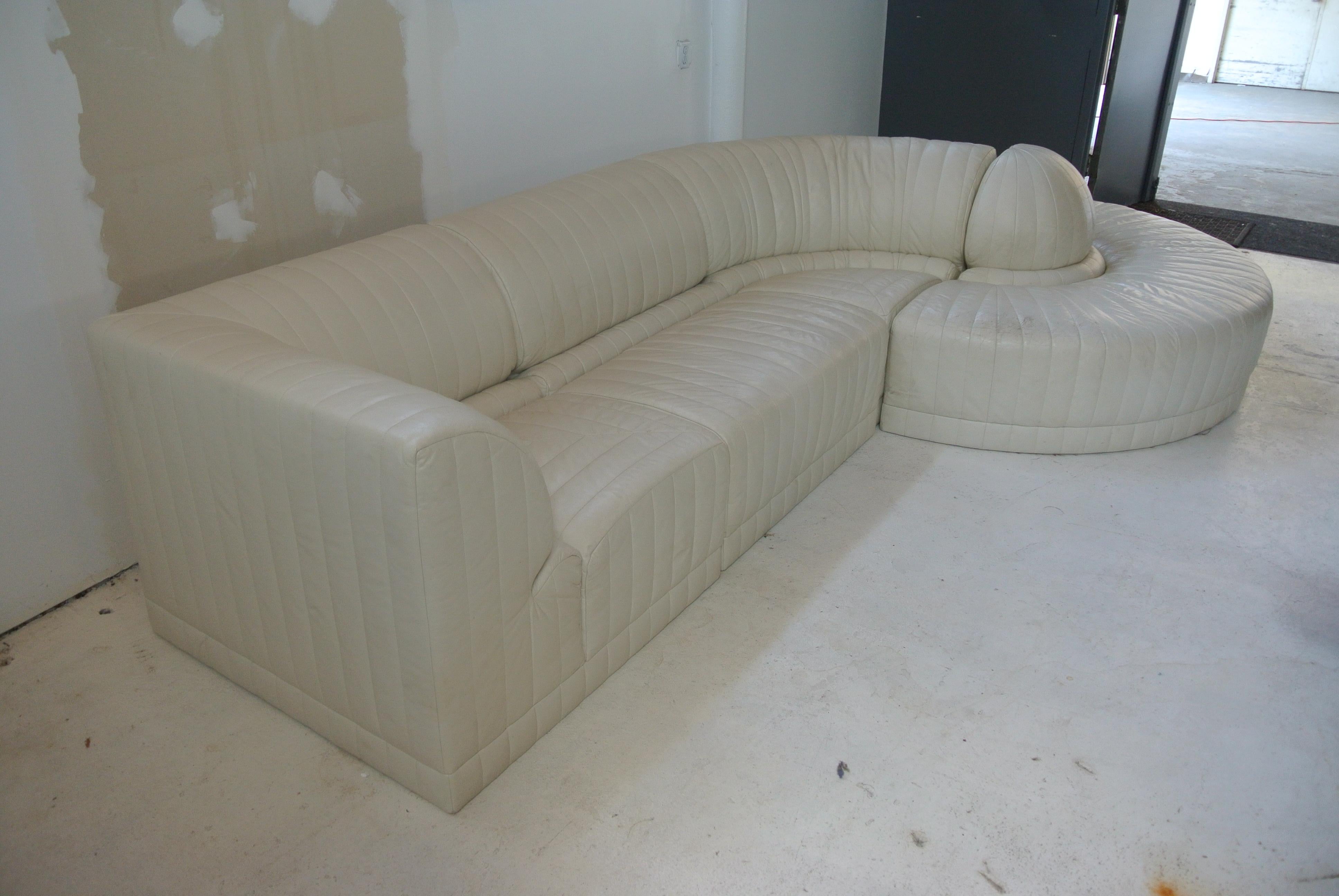 Leather Roche Bobois Sectional For Sale