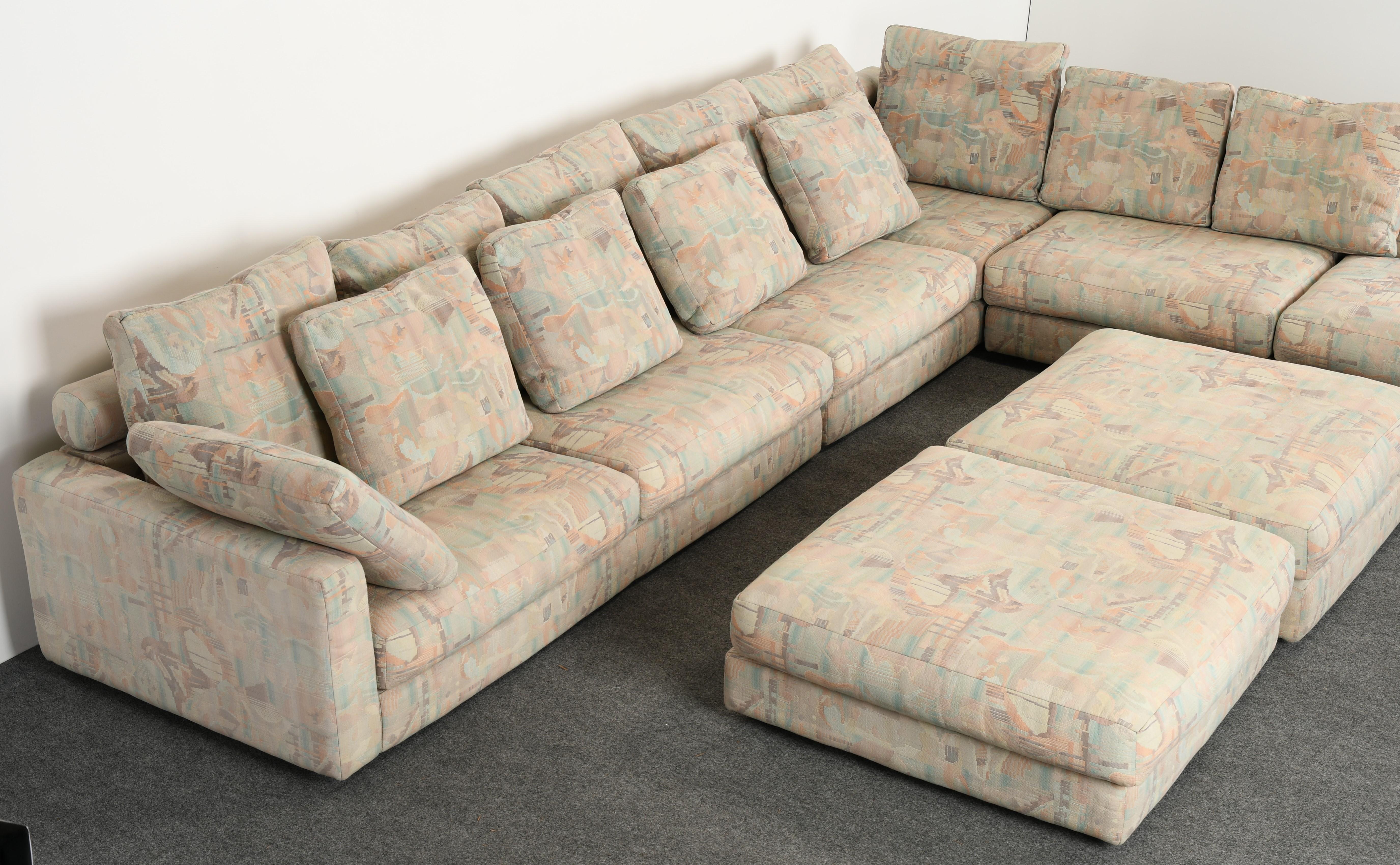 Late 20th Century Roche Bobois Sectional Sofa, 1987