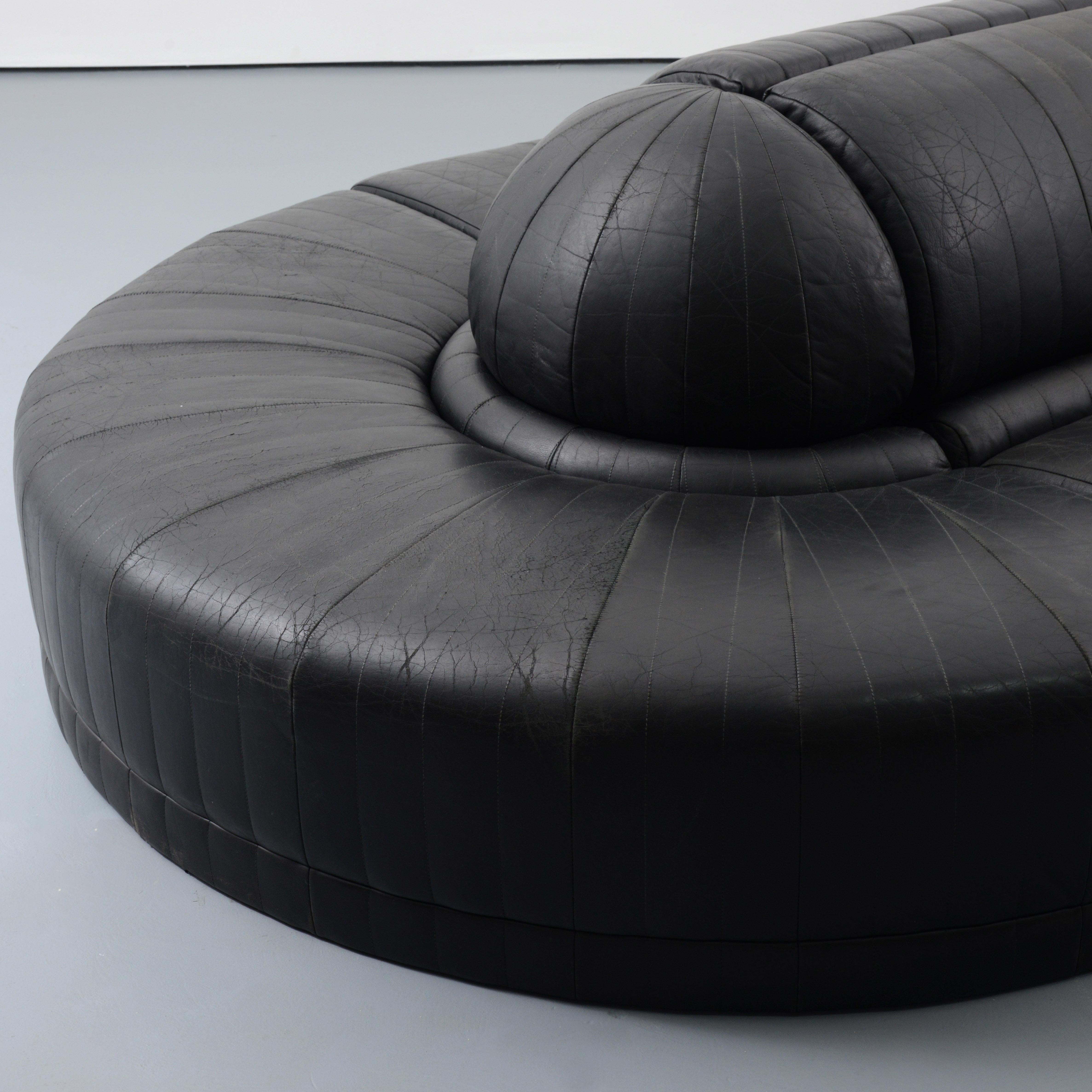 Leather Roche Bobois Sectional Sofa, 6 pcs.