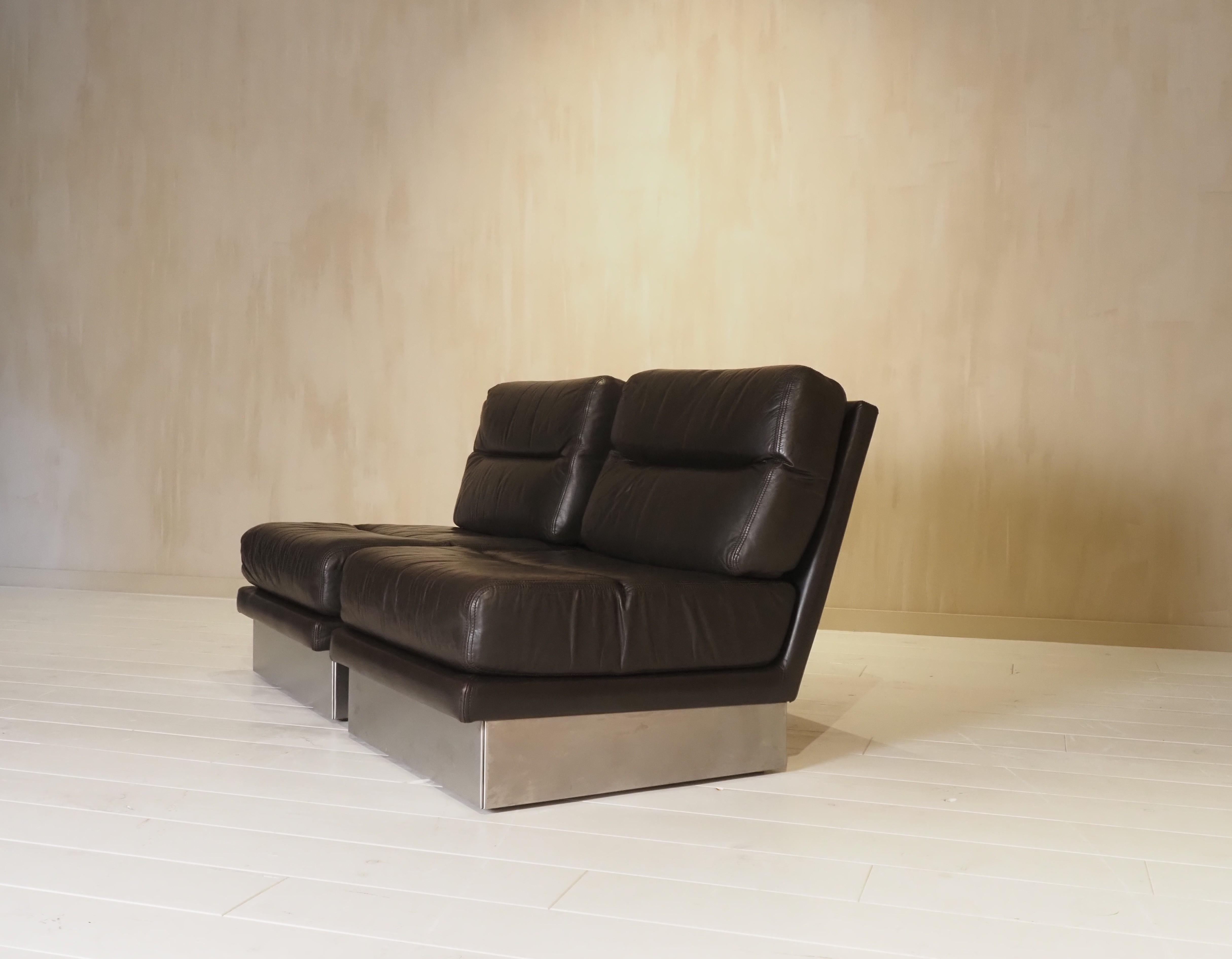 Set di sedie da salotto Roche Bobois francese anni '70 in vendita 5