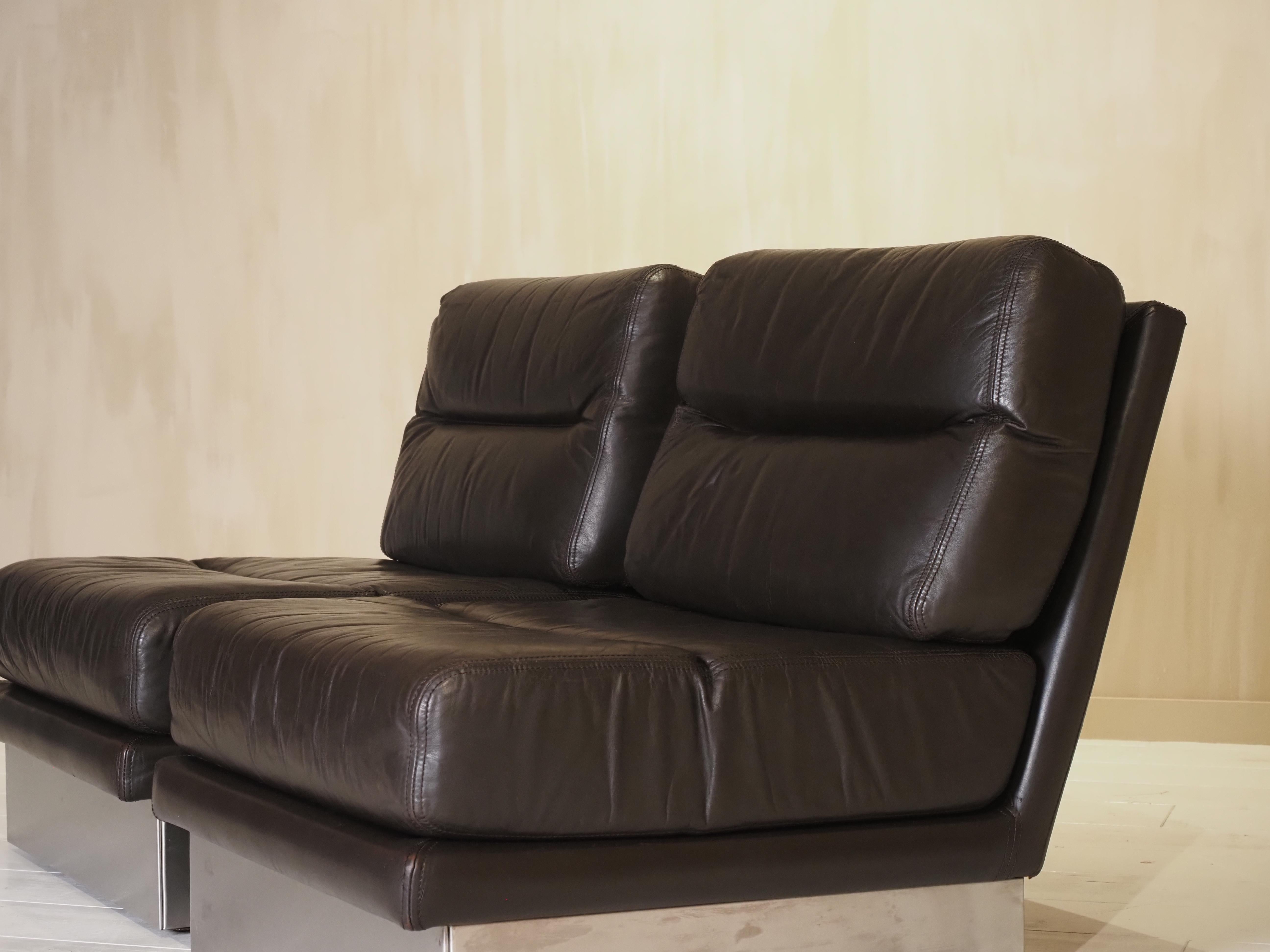 Set di sedie da salotto Roche Bobois francese anni '70 in vendita 6