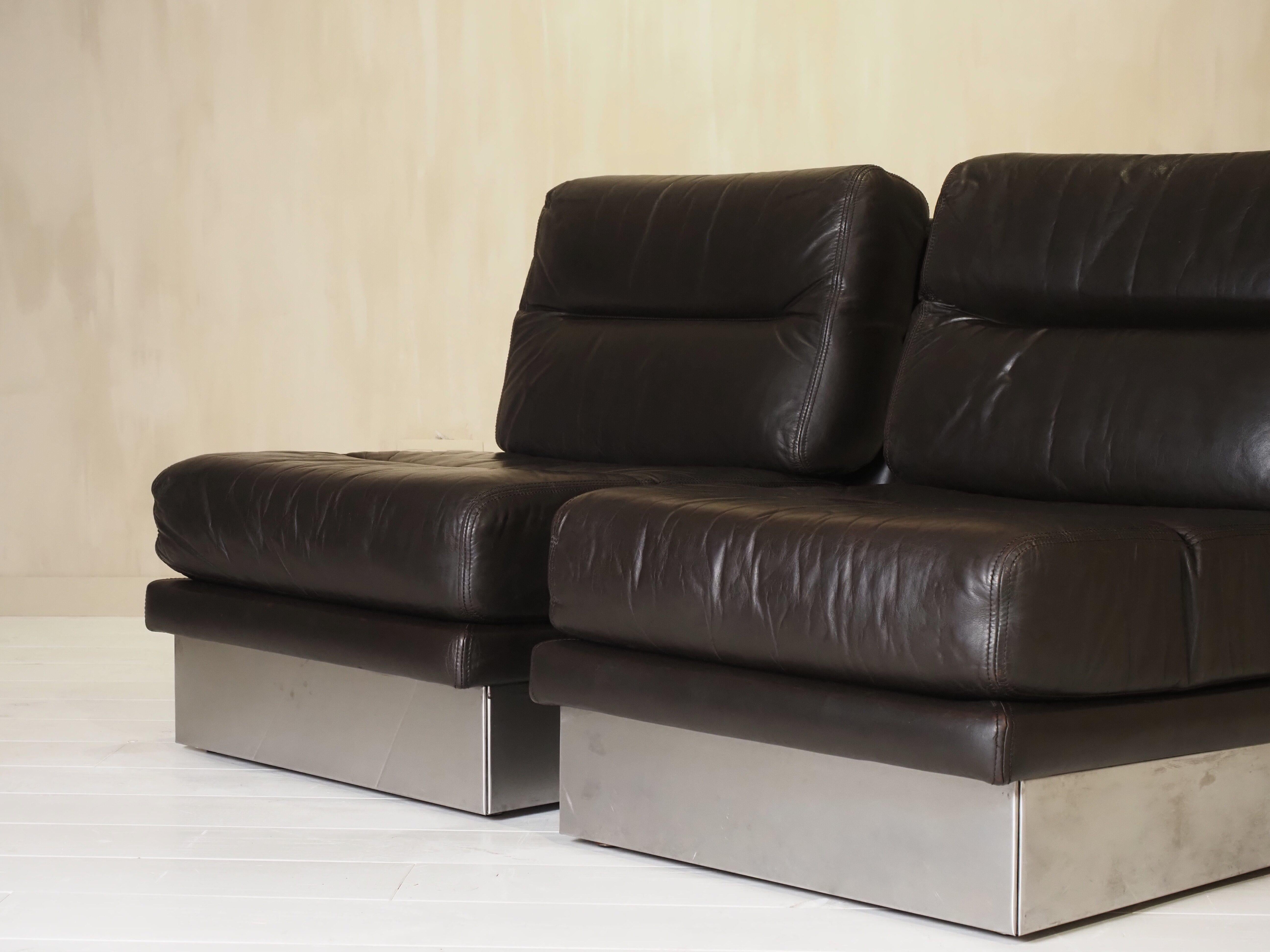 Set di sedie da salotto Roche Bobois francese anni '70 in vendita 7