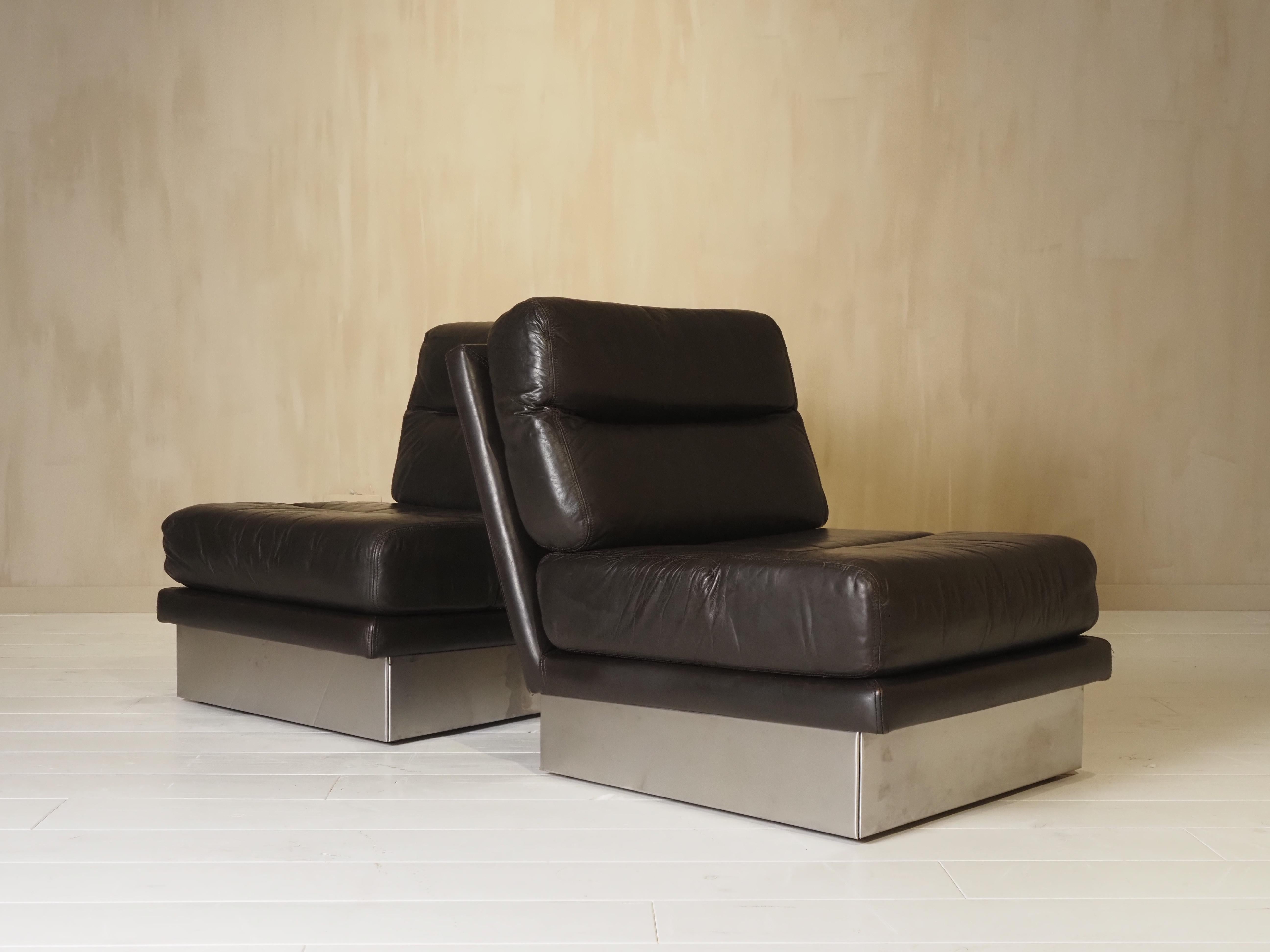 Set di sedie da salotto Roche Bobois francese anni '70 in vendita 8
