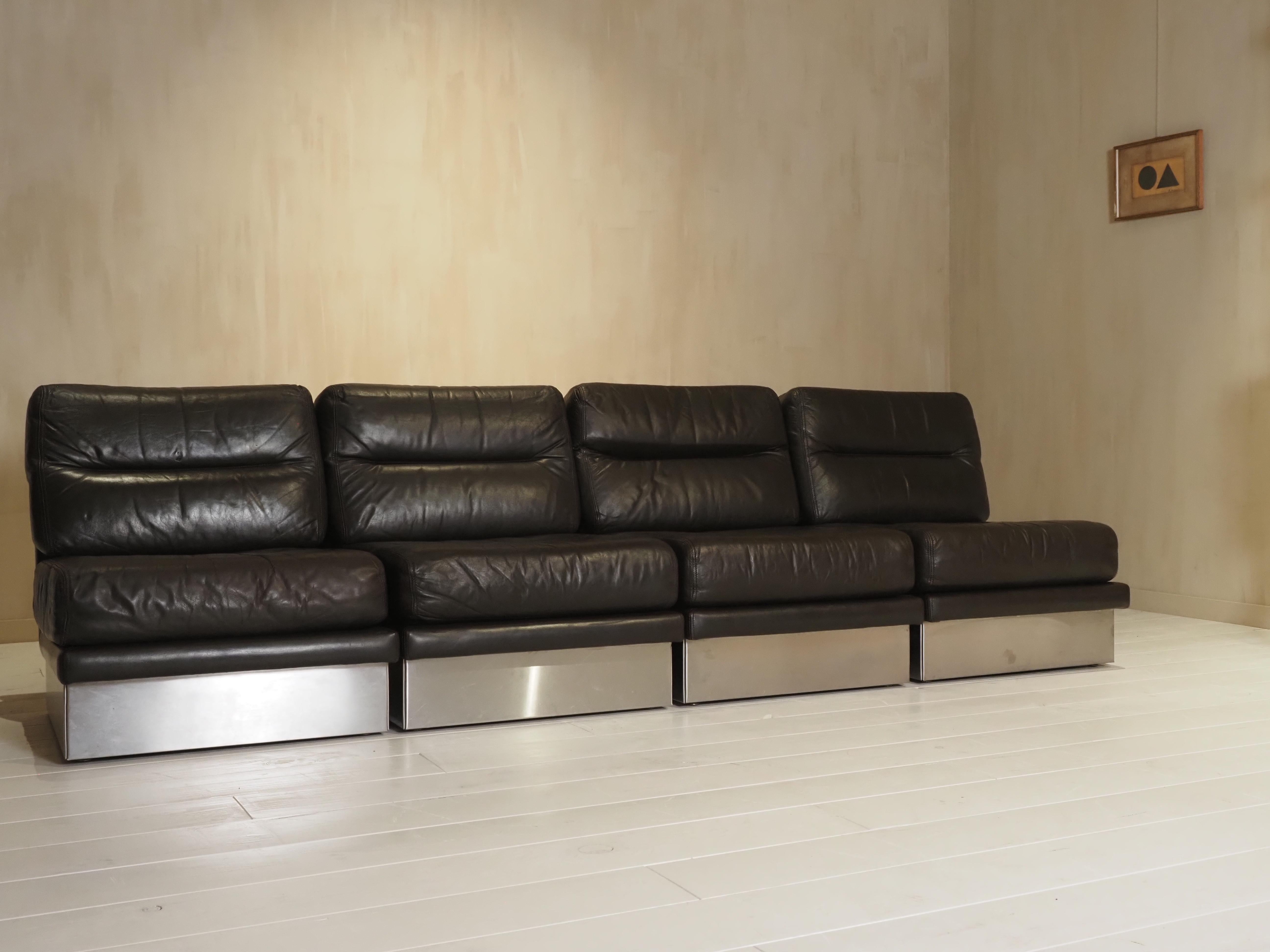 Set di sedie da salotto Roche Bobois francese anni '70 in vendita 10