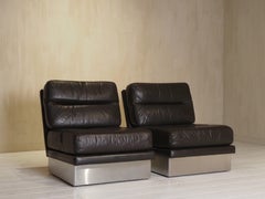 Roche Bobois set of lounge chairs French 1970s