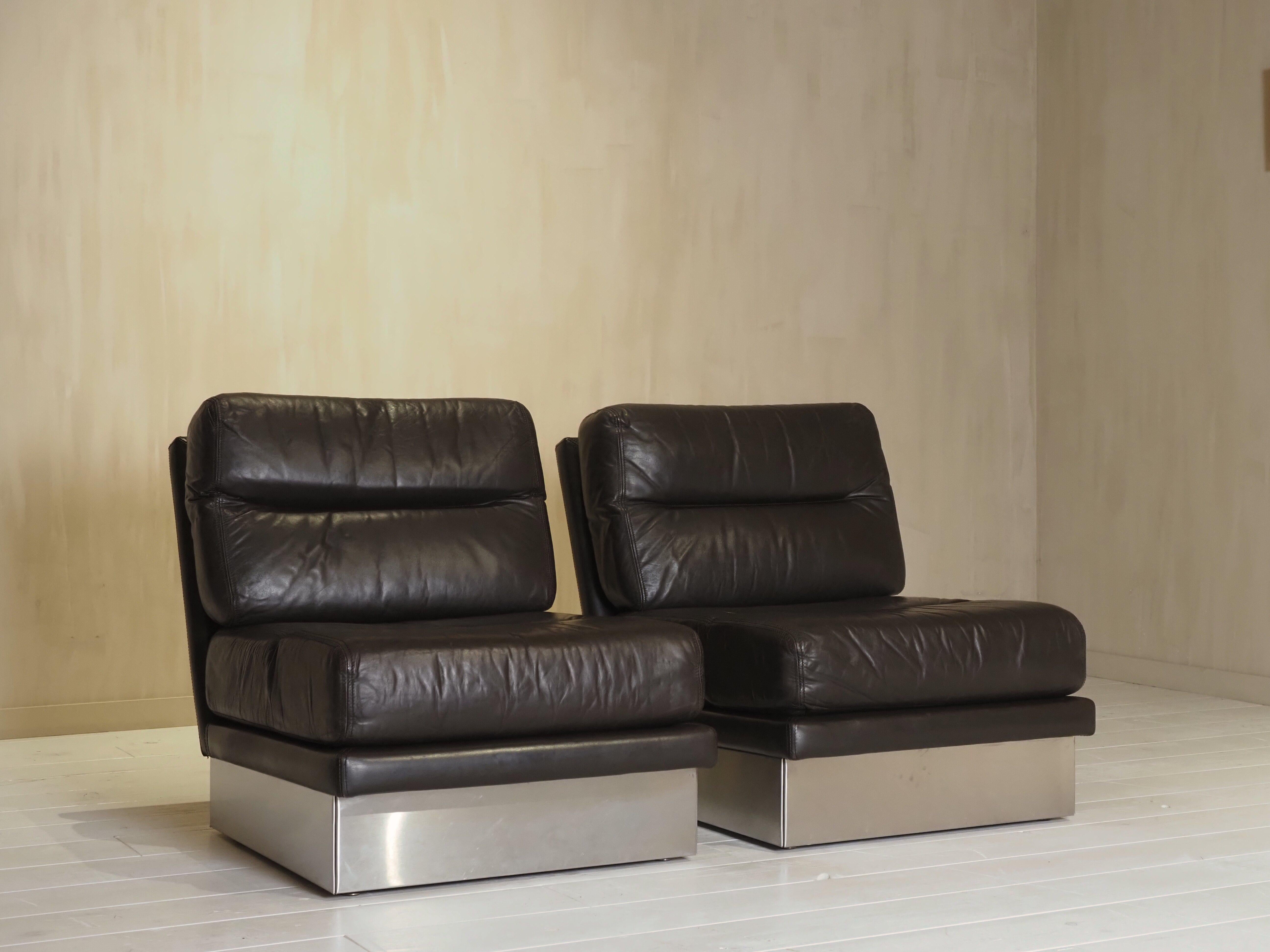 Francese Set di sedie da salotto Roche Bobois francese anni '70 in vendita