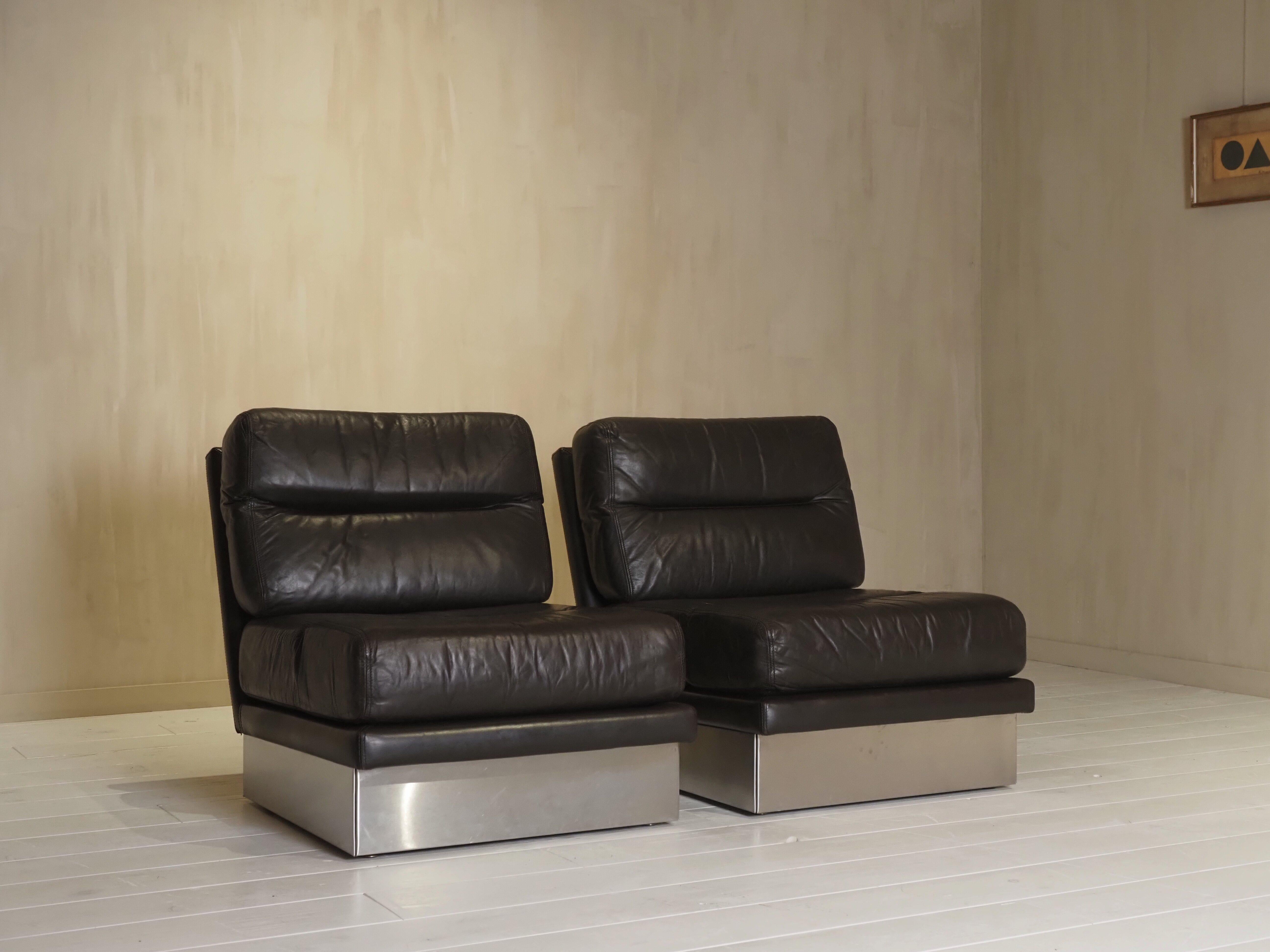 Set di sedie da salotto Roche Bobois francese anni '70 In condizioni buone in vendita a Diest, BE