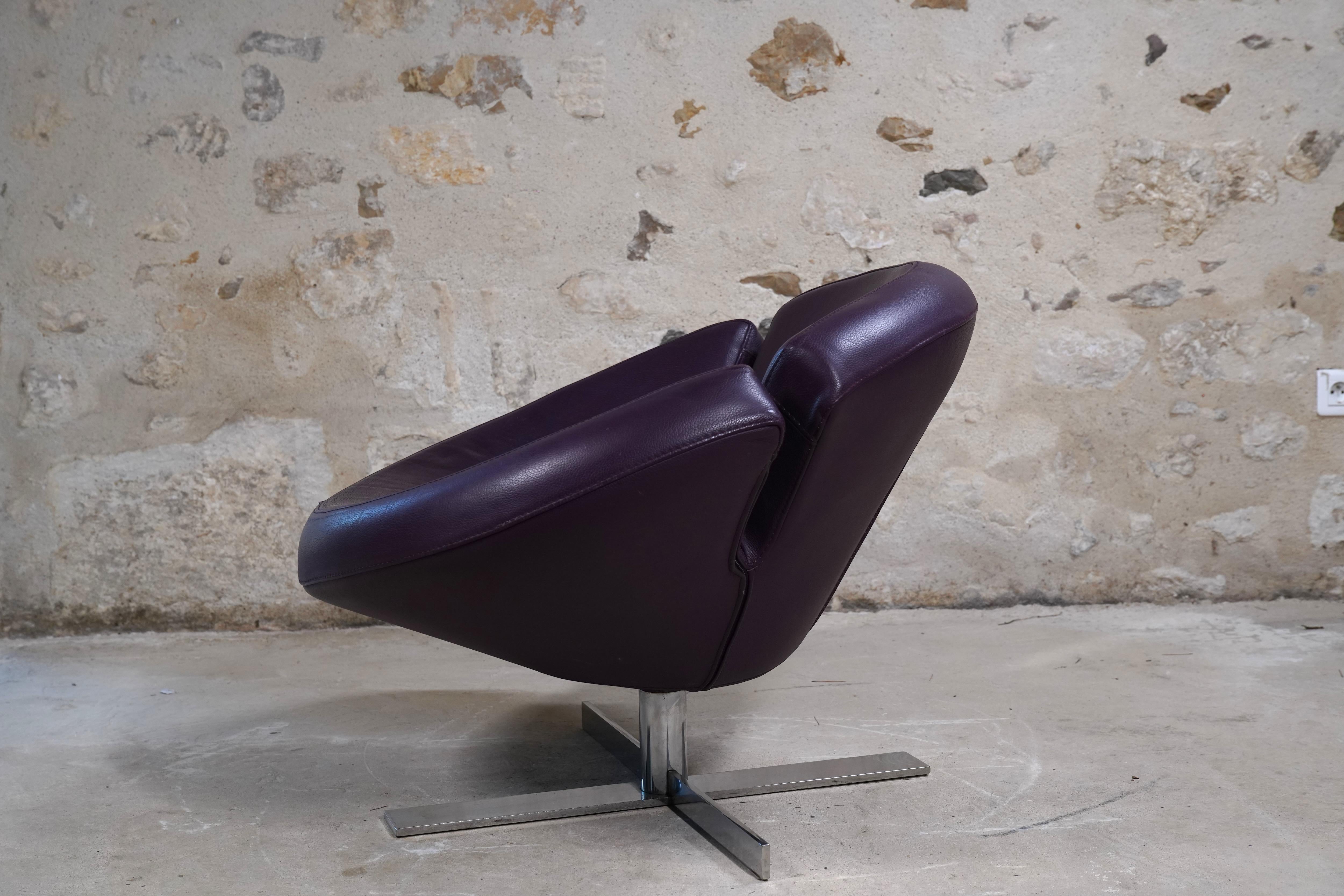 Mid-Century Modern Roche Bobois 'Signet' Chair by Robert Tapanassi & Maurizio Manzoni, 2011