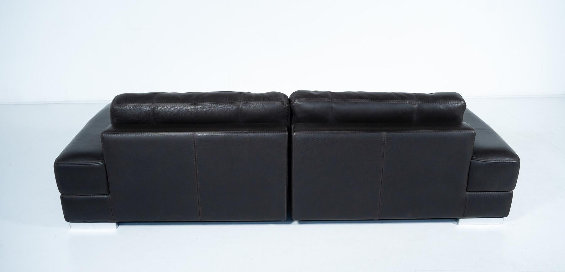 Canapé Roche bobois, cuir noir 