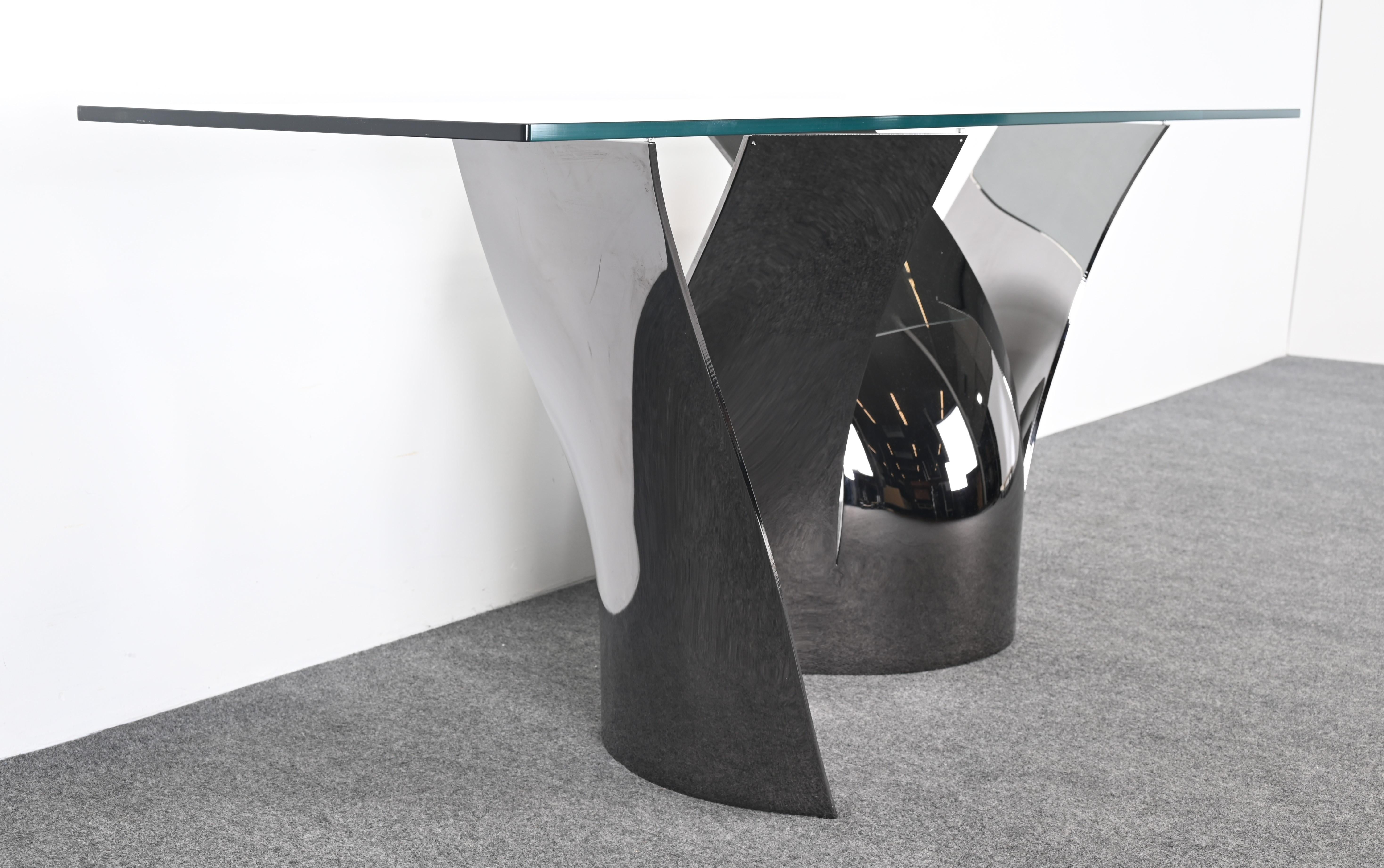 Roche Bobois Black Nickel Finished Steel  